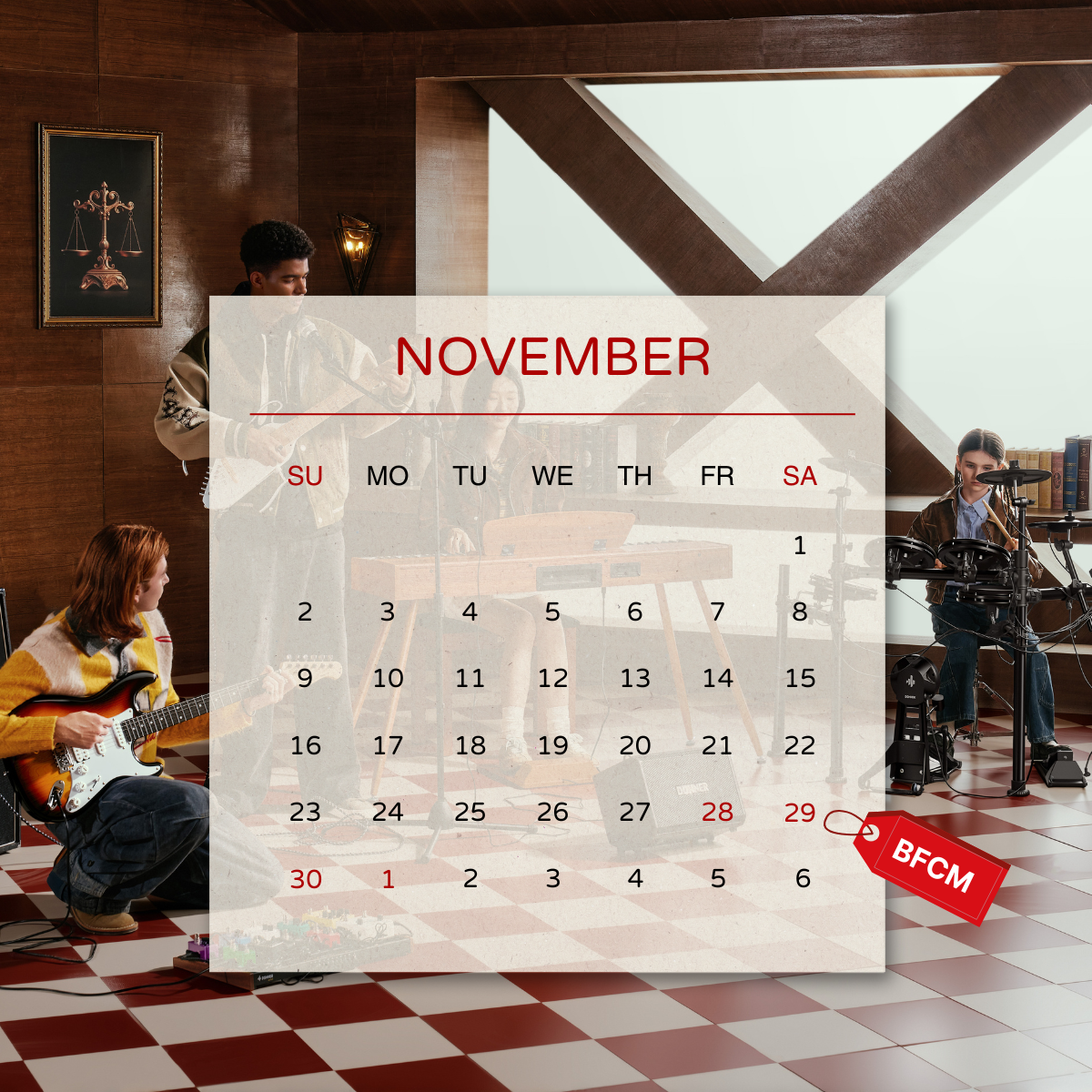 Unwrap Music: Calendario de rebajas de Black Friday y Navidad de Donner para 2025
