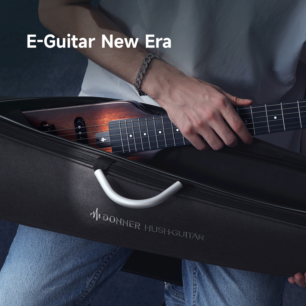 Nuevo producto Donner: Kit de guitarra eléctrica Donner HUSH-X para viajes
