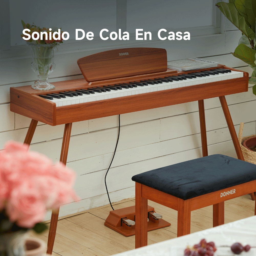 Donner DDP-80: un piano digital de madera de estilo vintage con tecnología de sonido experta