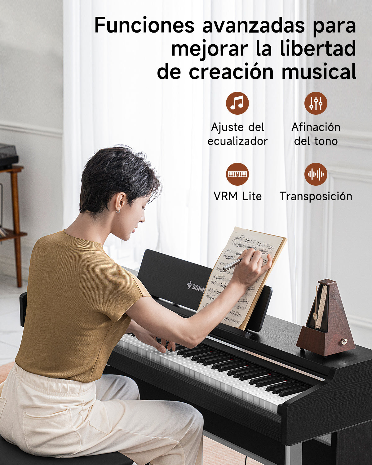 Donner DDP-200 PRO Piano Digital Ponderado de 88 Teclas