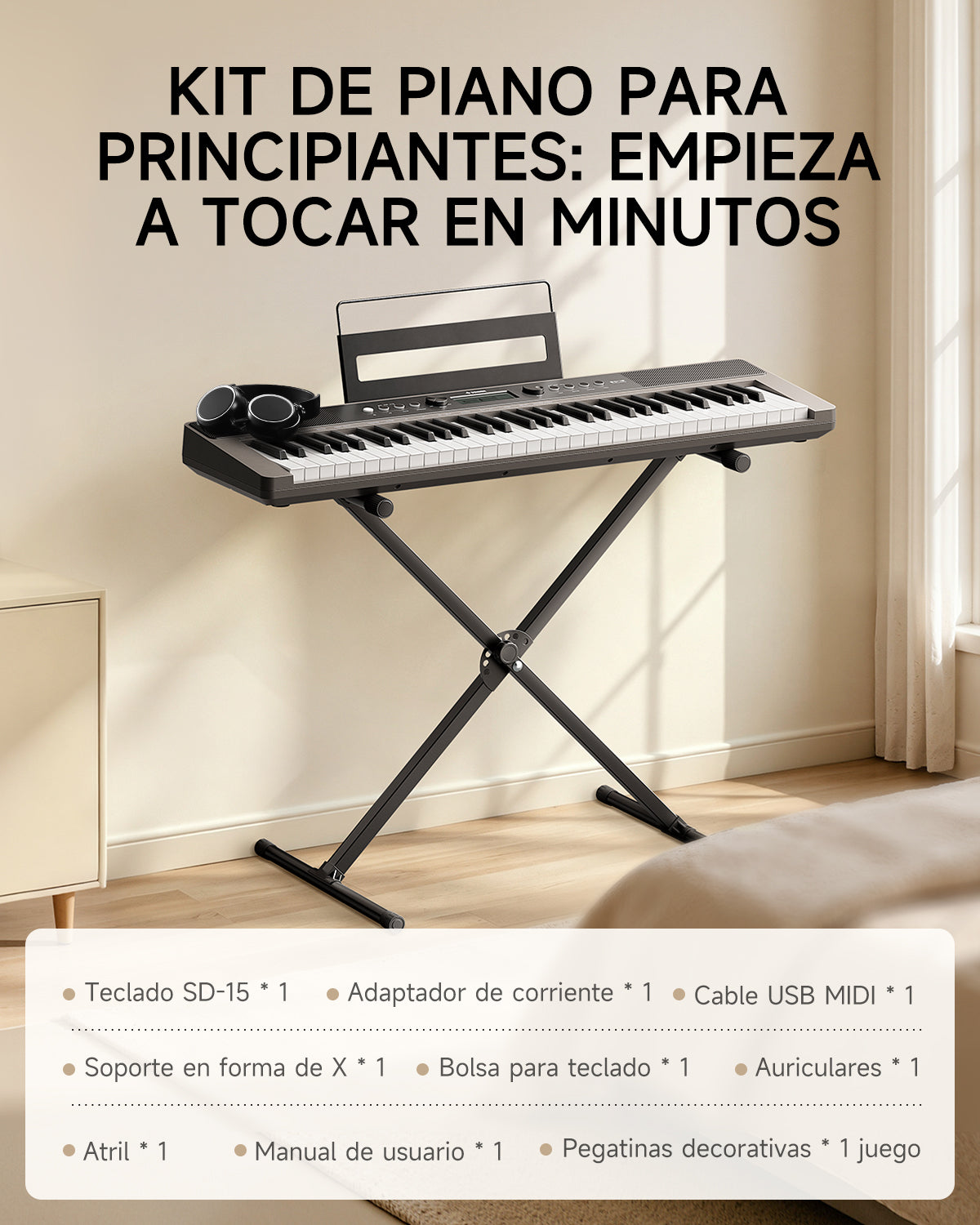 Donner SD-15 de 61 teclas Teclado electrónico