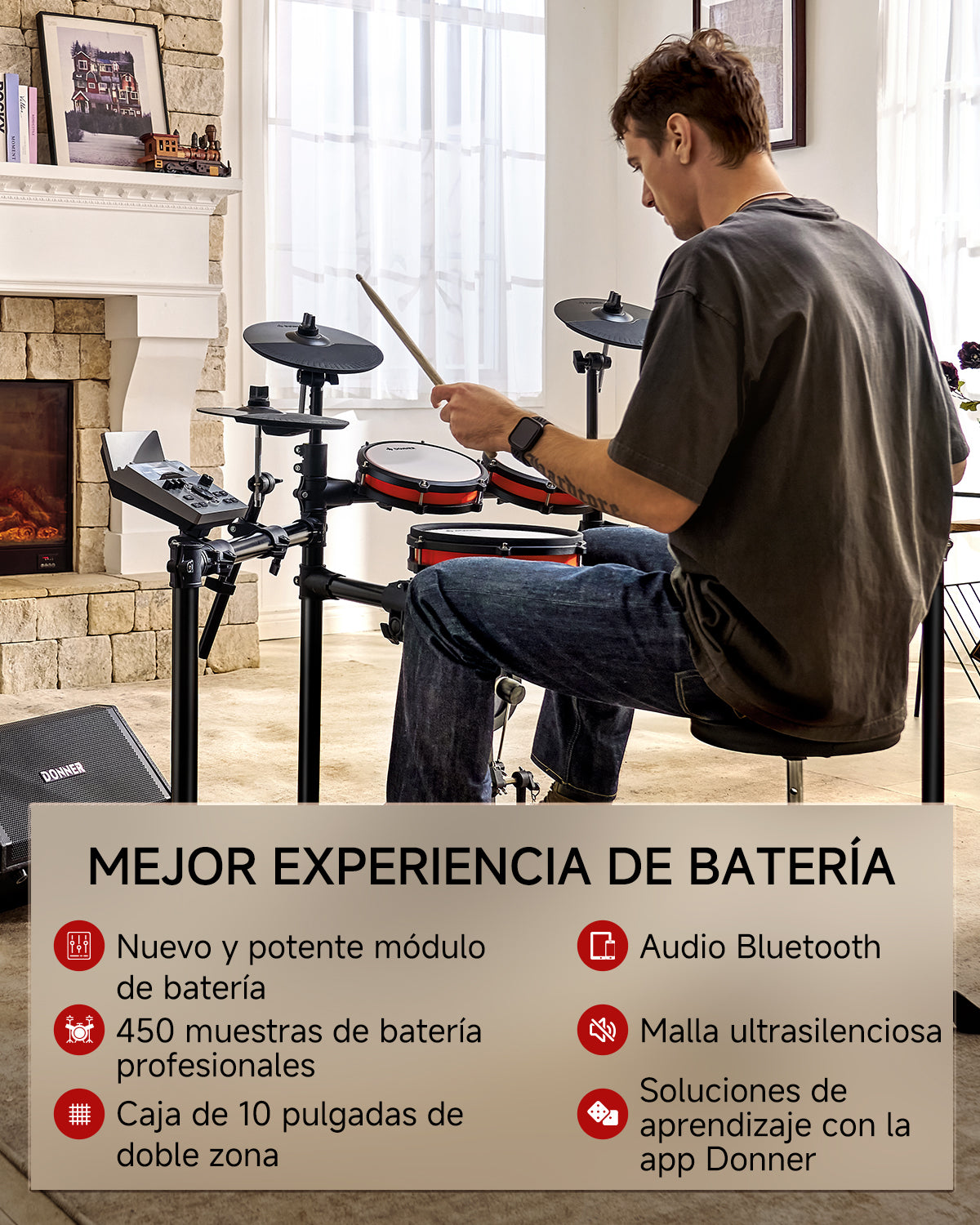 Donner DED-200X Nueva Batería Electrónica