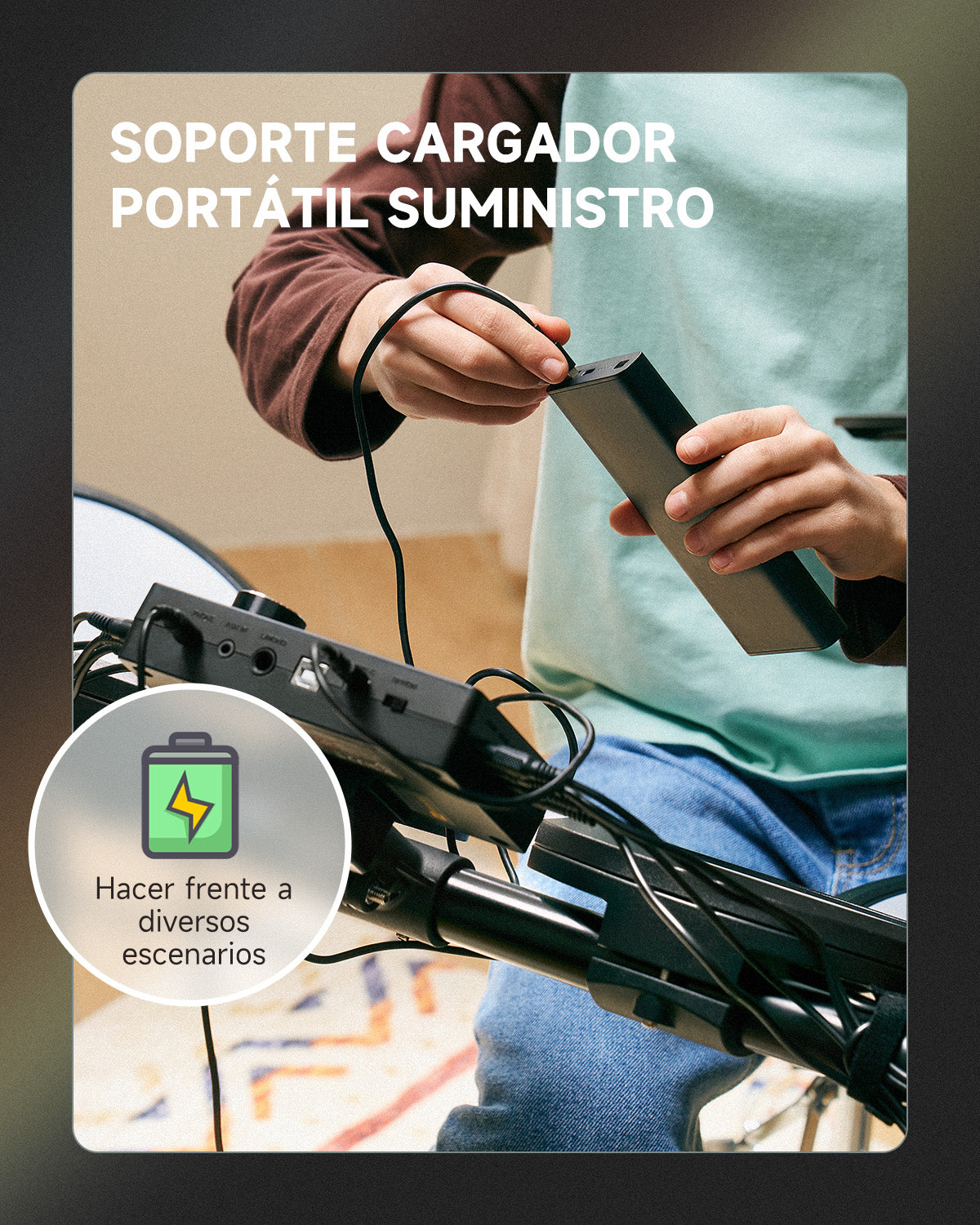 Donner DED-70 Electric Drum Set Para niños principiantes con Quiet Mesh Drum Pads, 5 tambores 3 platillos -DED-70##