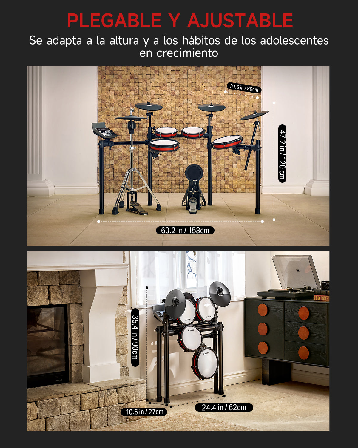 Donner DED-200Pro Batería Electrónica Hi-hat independiente