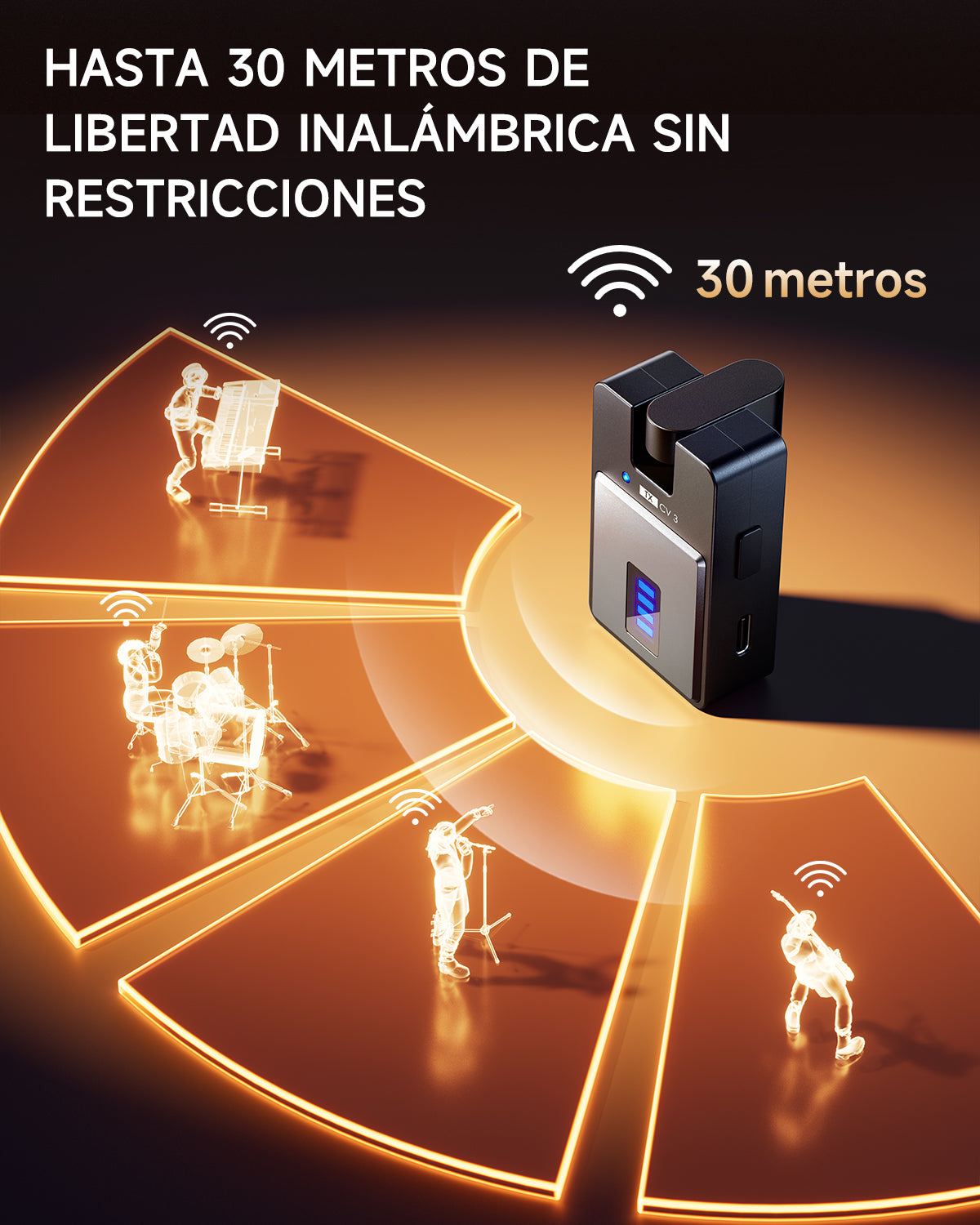Donner CV-3 Sistema de monitorización inalámbrico intraauricular