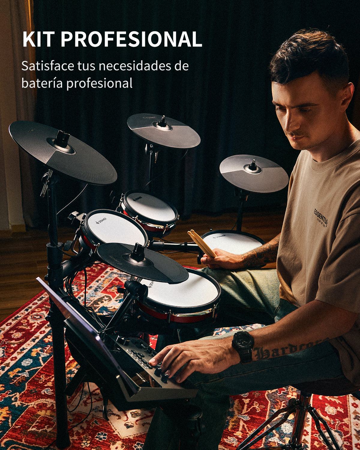Donner DED-300X Batería electrónica 5 tambores y 4 platos