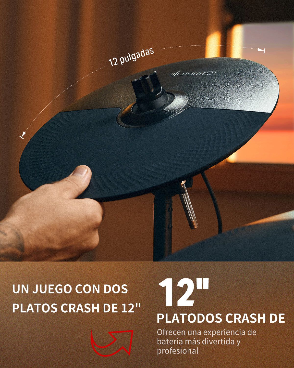 Donner DED-300X Batería electrónica 5 tambores y 4 platos