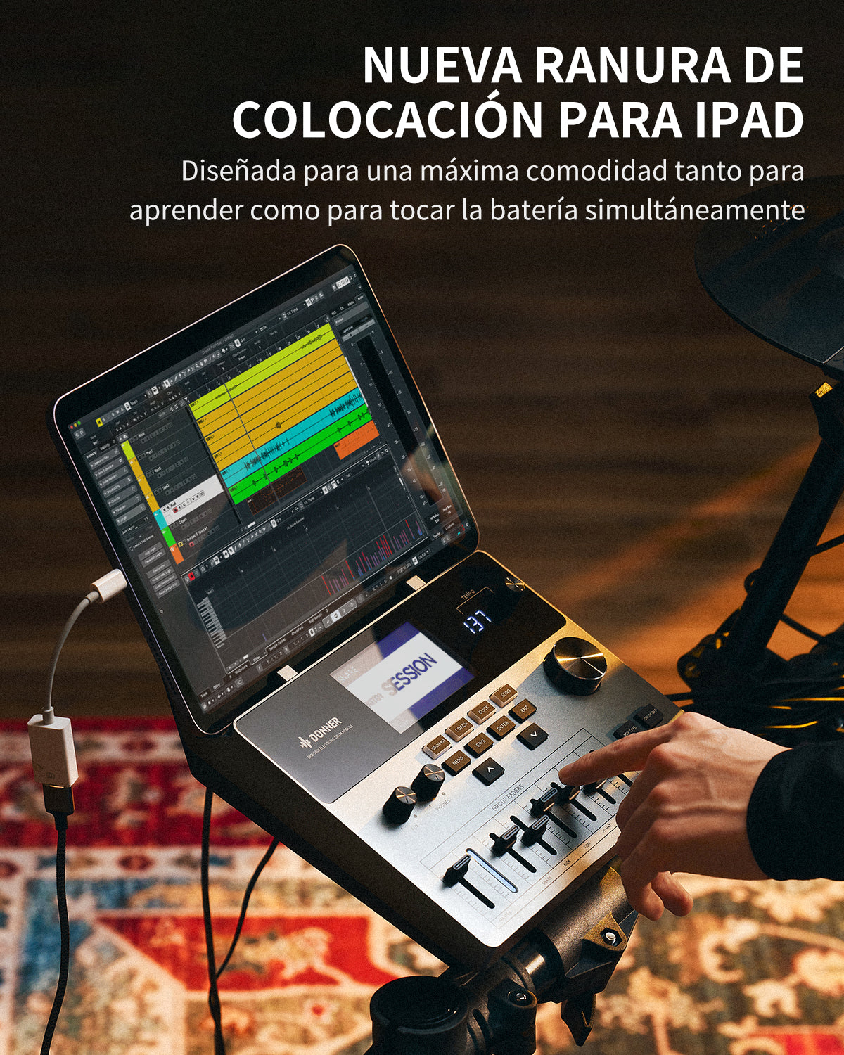 Donner DED-300X Batería electrónica 5 tambores y 4 platos