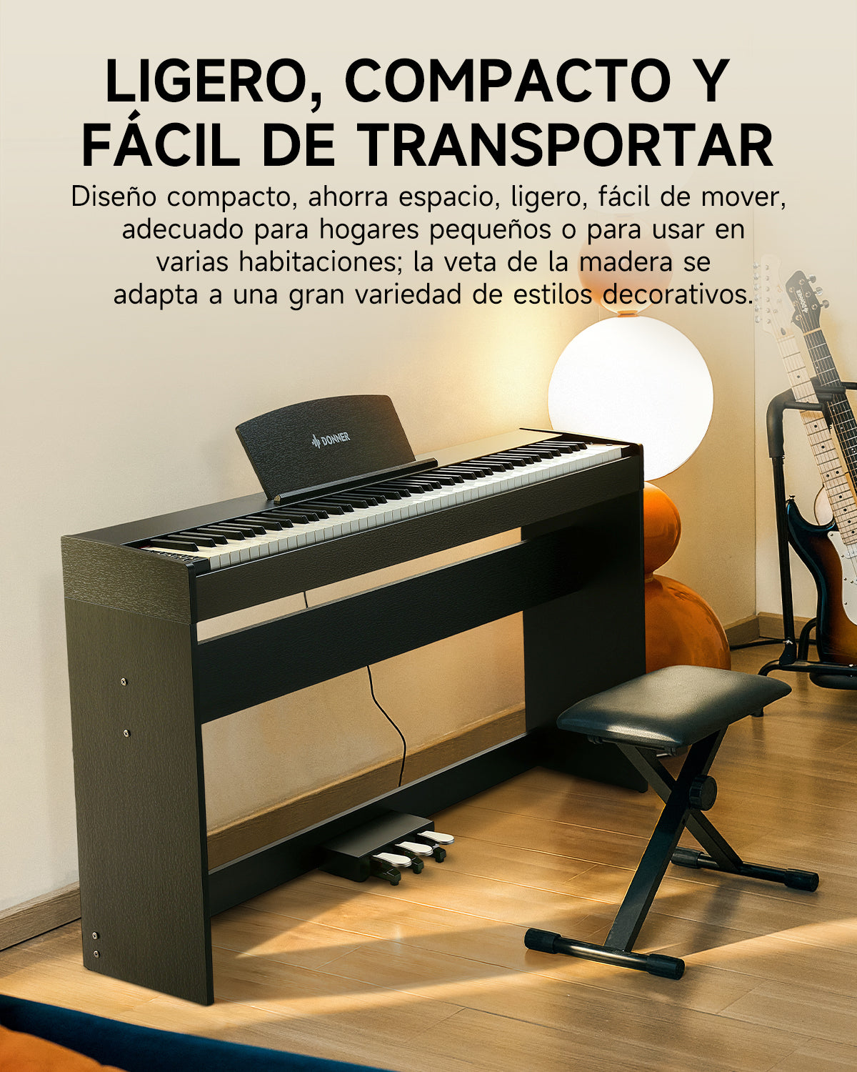 Donner DDP-50 Piano digital de 88 teclas contrapesadas