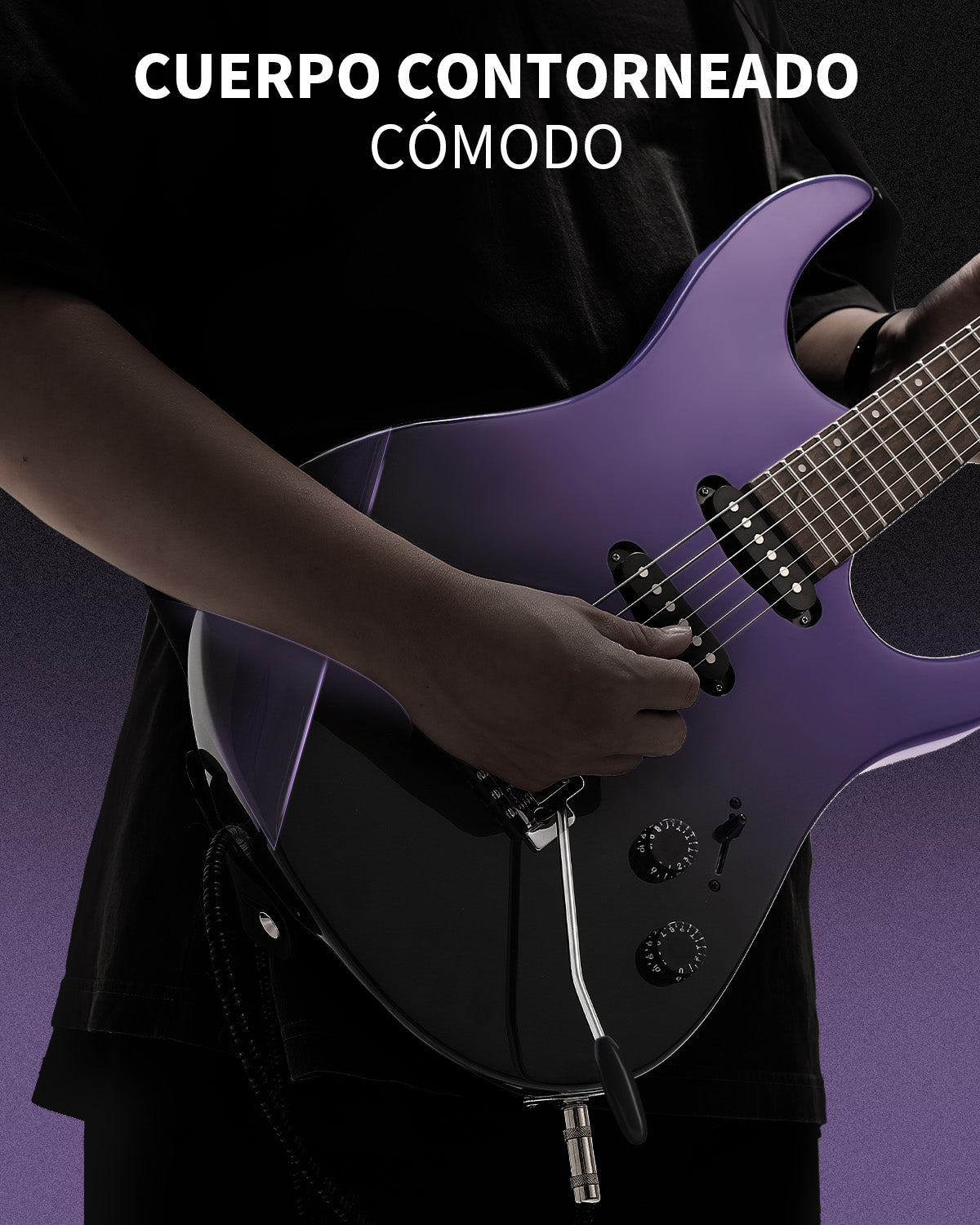 Donner DMT-66 Guitarra Midnight Purple Gradient