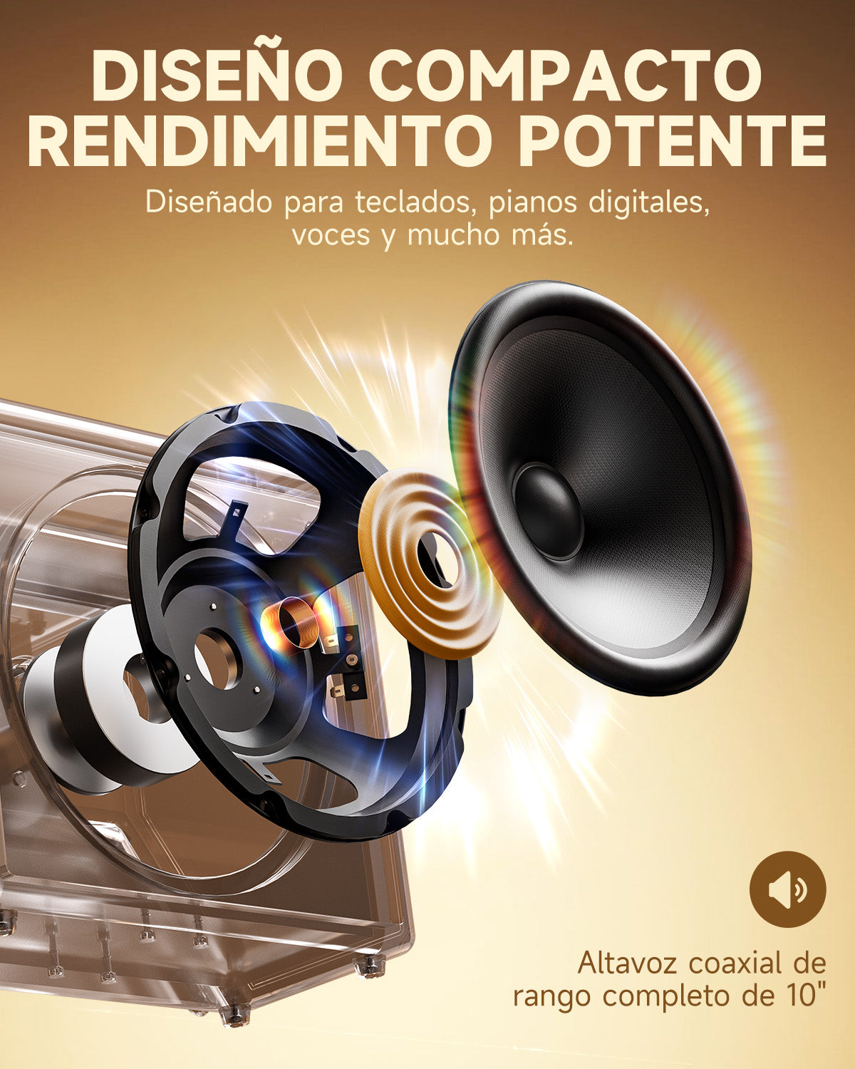 DONNER DKA-50 Amplificador de teclado de 50W