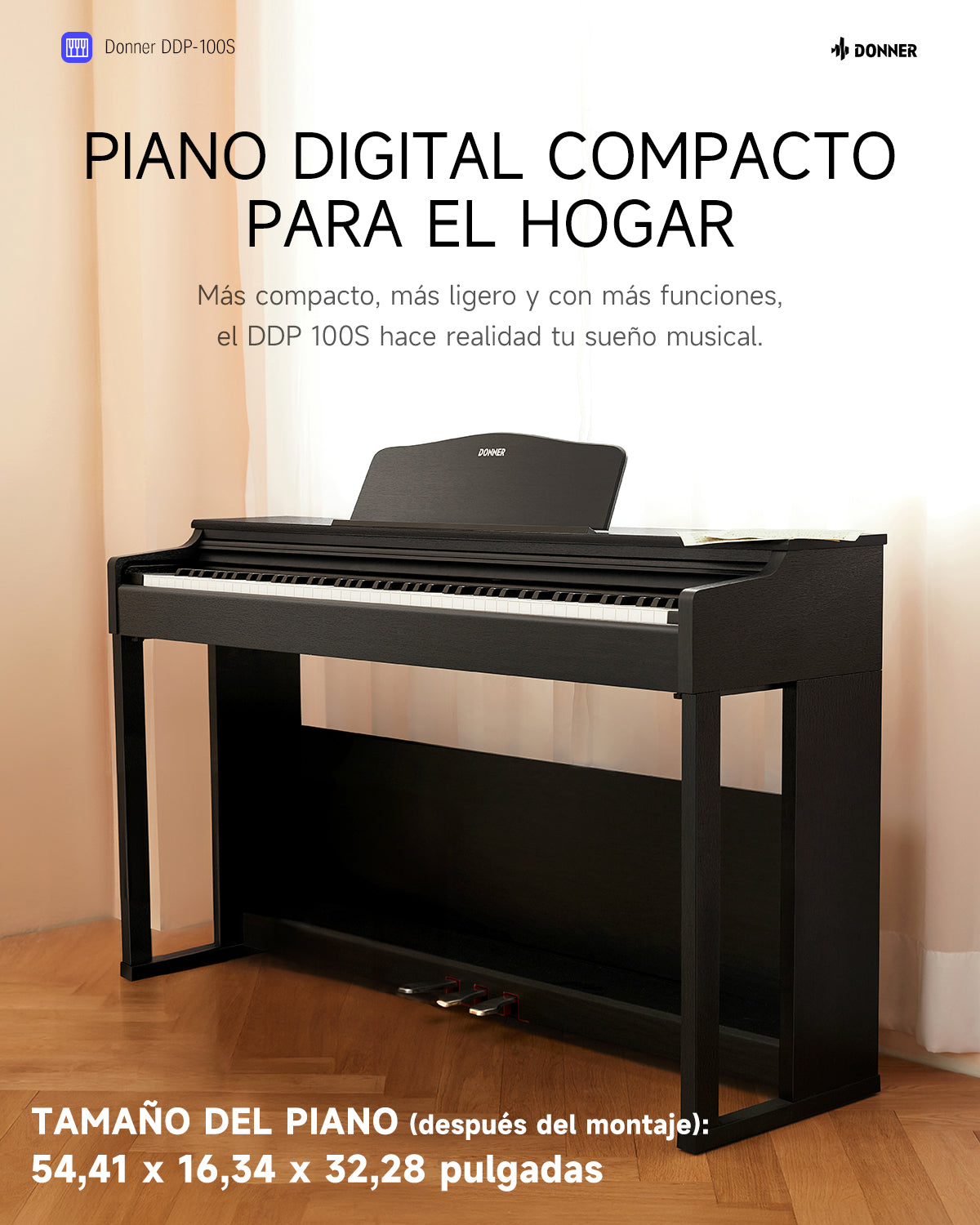 Donner DDP-100S Piano Digital MEXICO