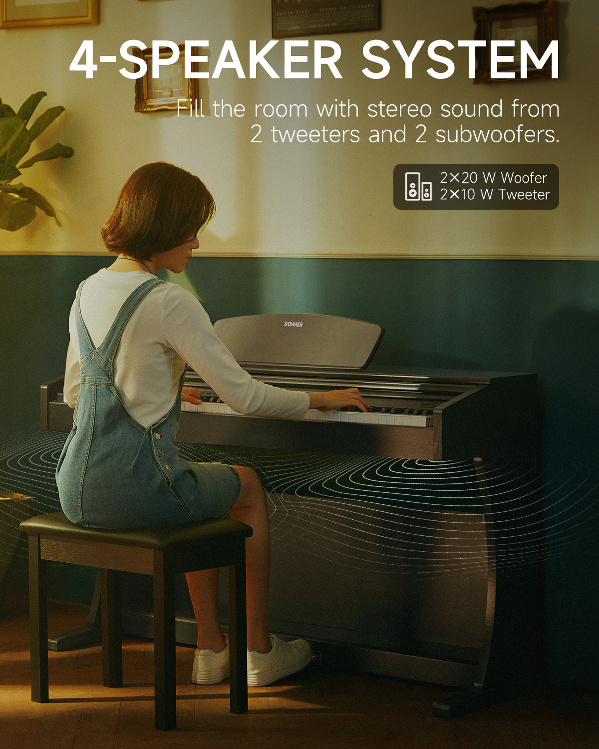 Donner DDP-300 Versión Mejorada Piano Digital de 88 Tecla