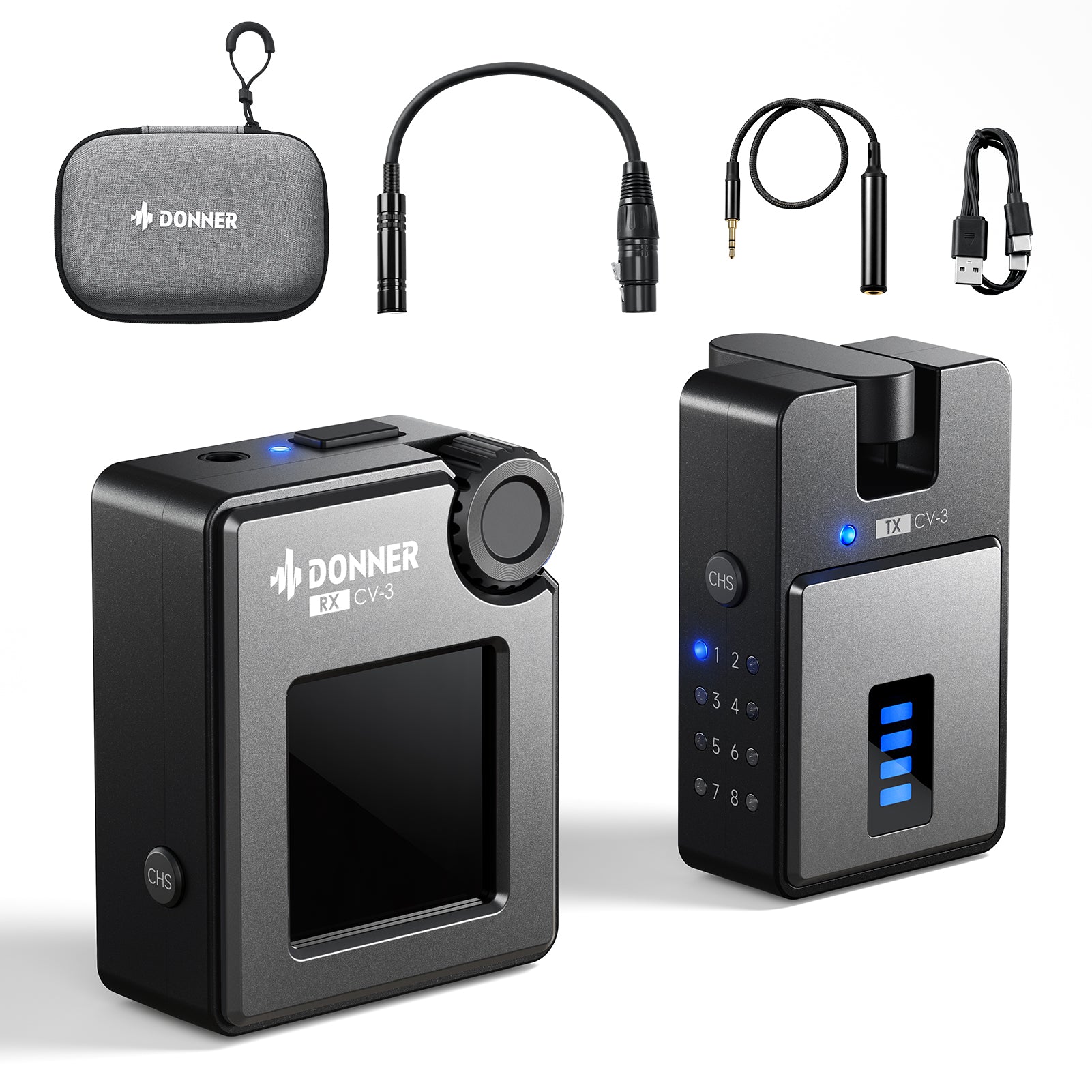Donner CV-3 Sistema de monitorización inalámbrico intraauricular