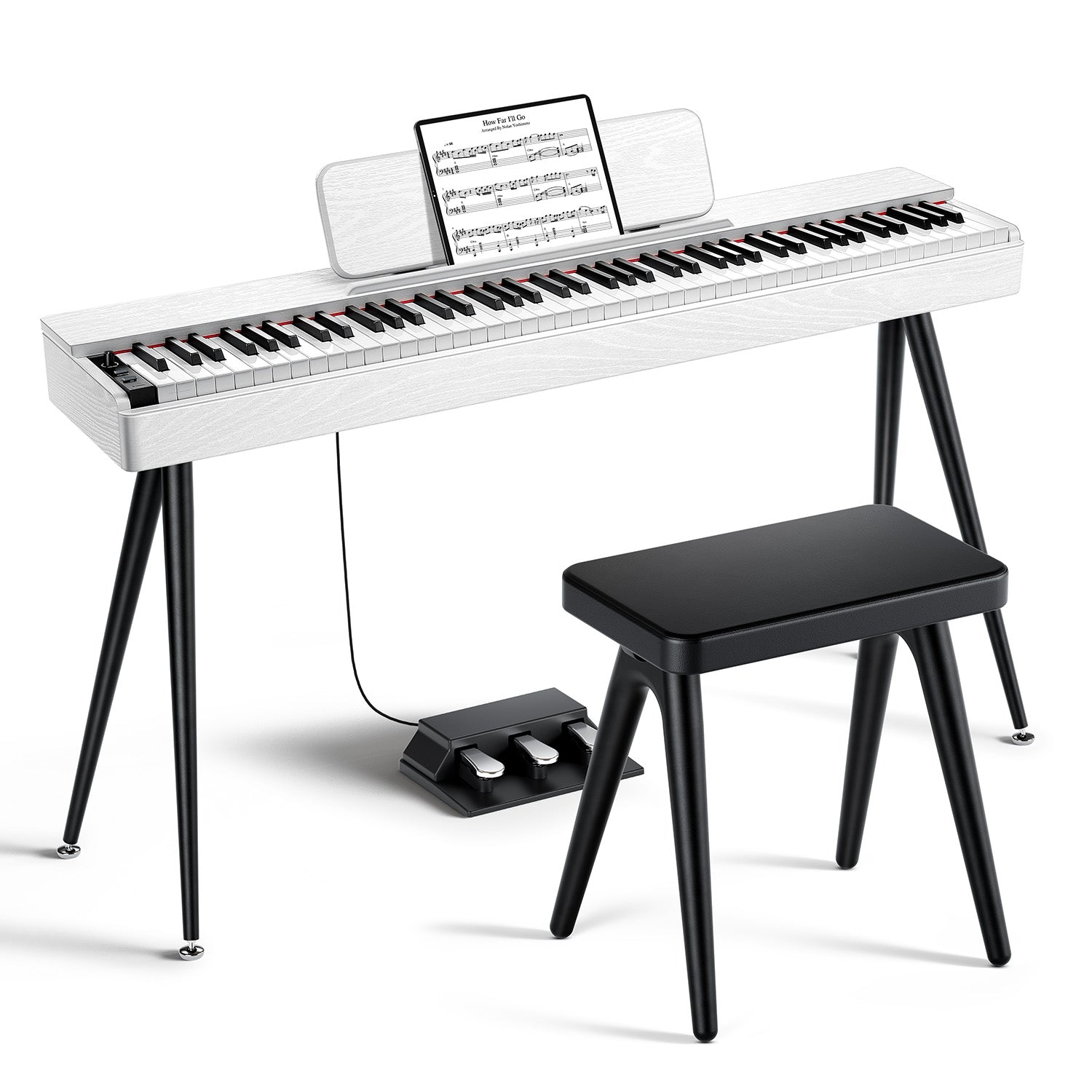 Donner OURA™ S100 Piano digital doméstico de 88 teclas-Blanco##