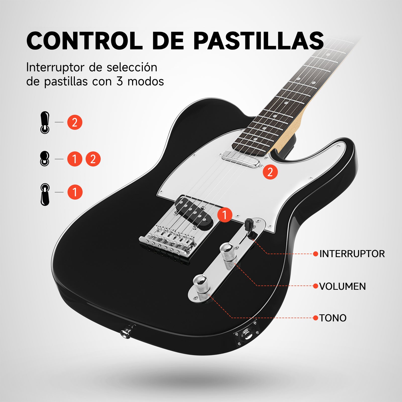 Donner DTL-100 conjunto de guitarra tele