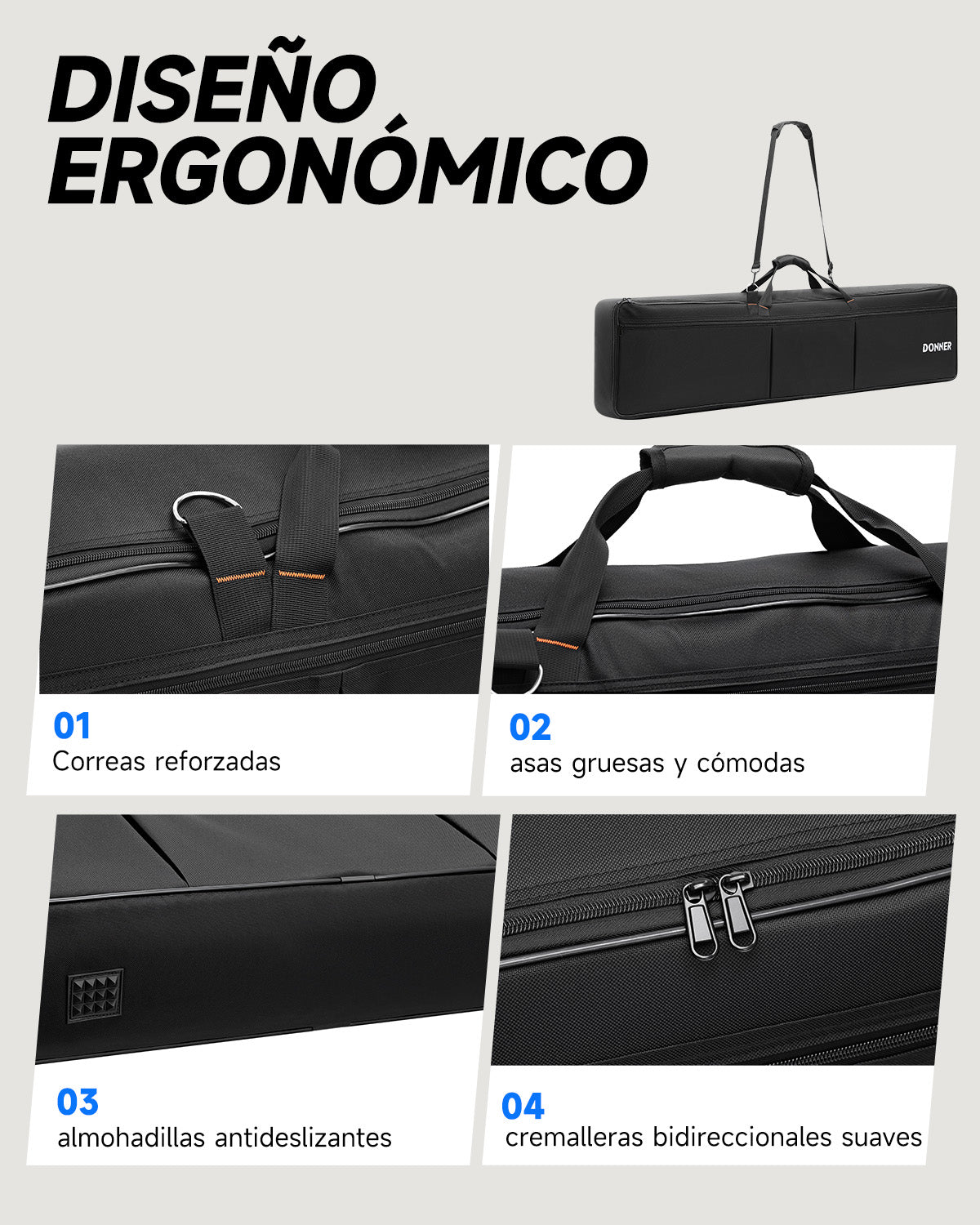 Donner Funda para teclado de 88 teclas