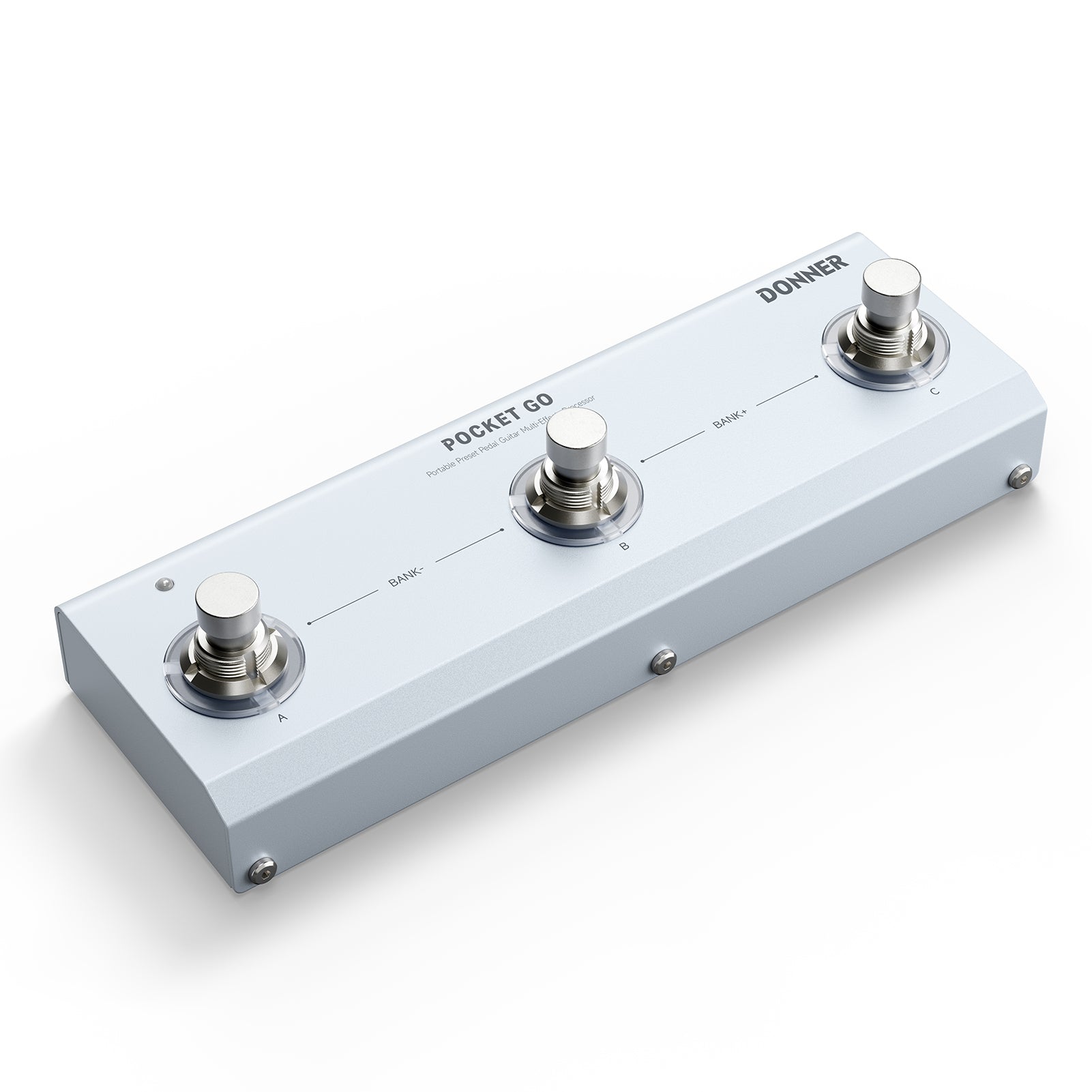 DONNER Pocket Go – Procesador de Efectos Múltiples Portátil con Presets para Guitarra