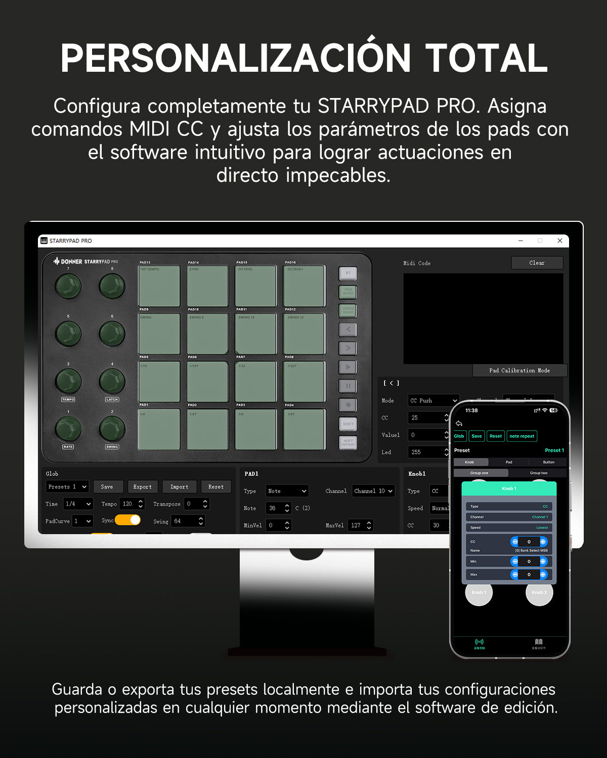 Donner STARRYPAD PRO Controlador MIDI