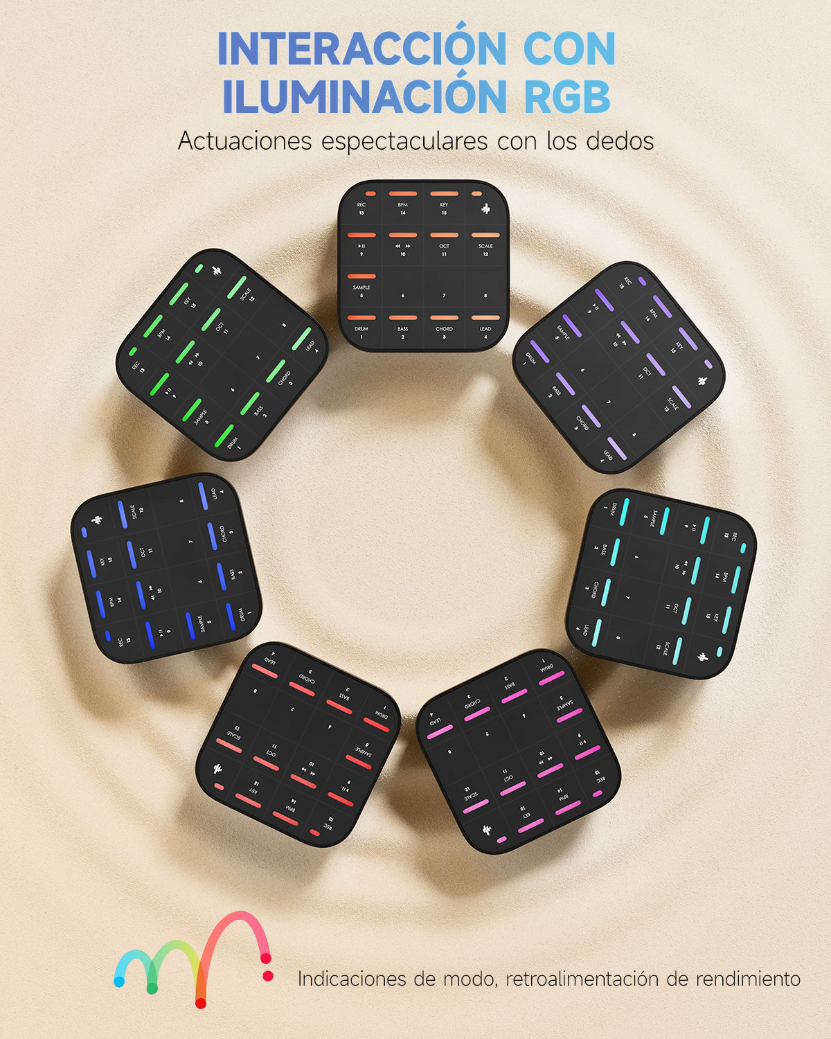 DONNER MEDO Sintetizador musical portátil multifunción