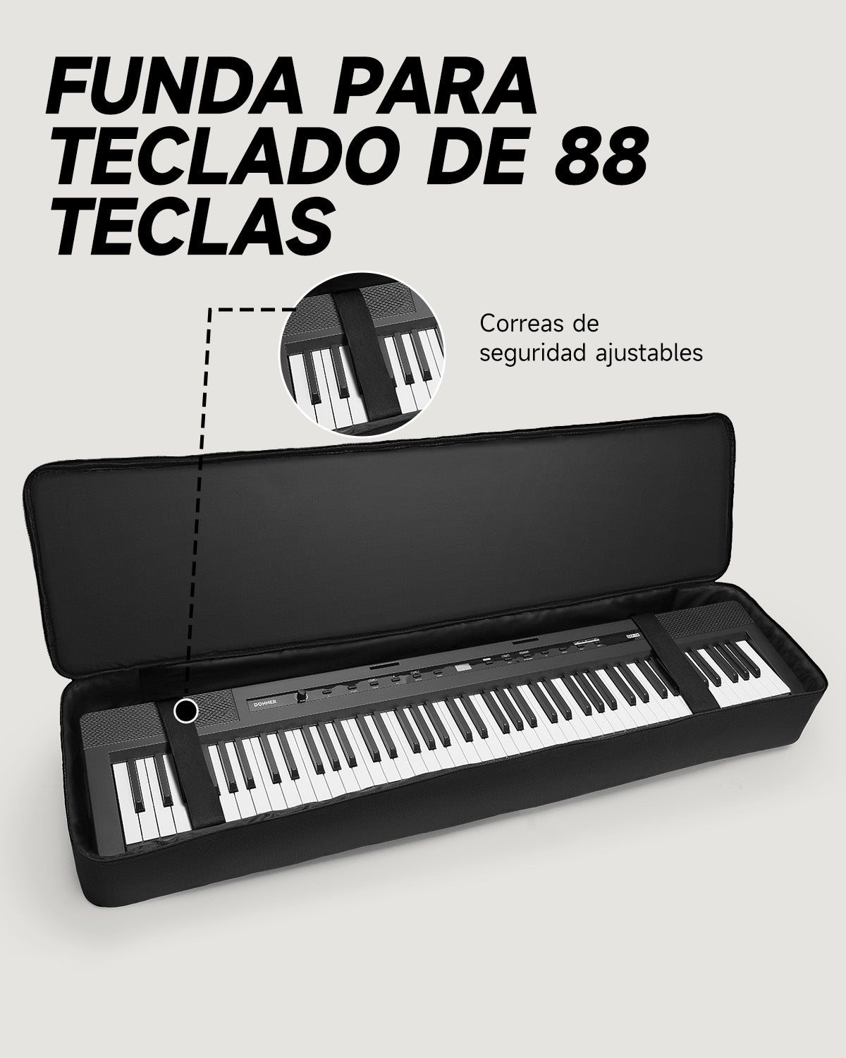 Donner Funda para teclado de 88 teclas