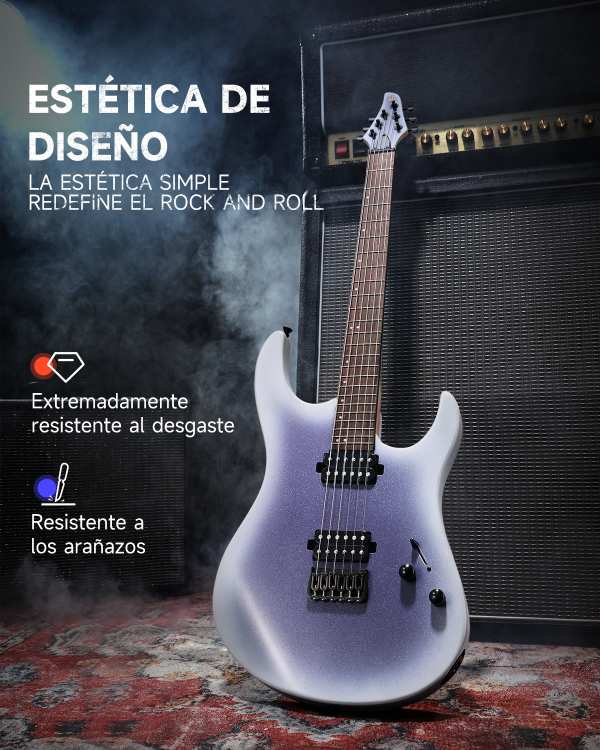 DONNER DMT-100 Guitarra Eléctrica de Cuerpo Sólido, Acabado Mate, 39 Pulgadas, Kit para Principiantes de Guitarra Eléctrica de Metal
