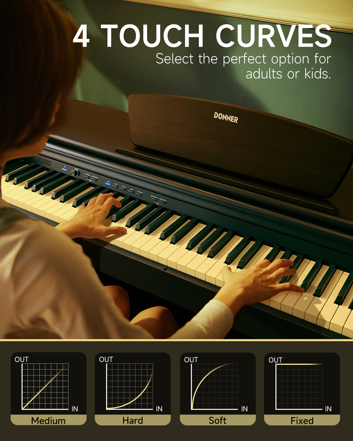 Donner DDP-300 Versión Mejorada Piano Digital de 88 Tecla