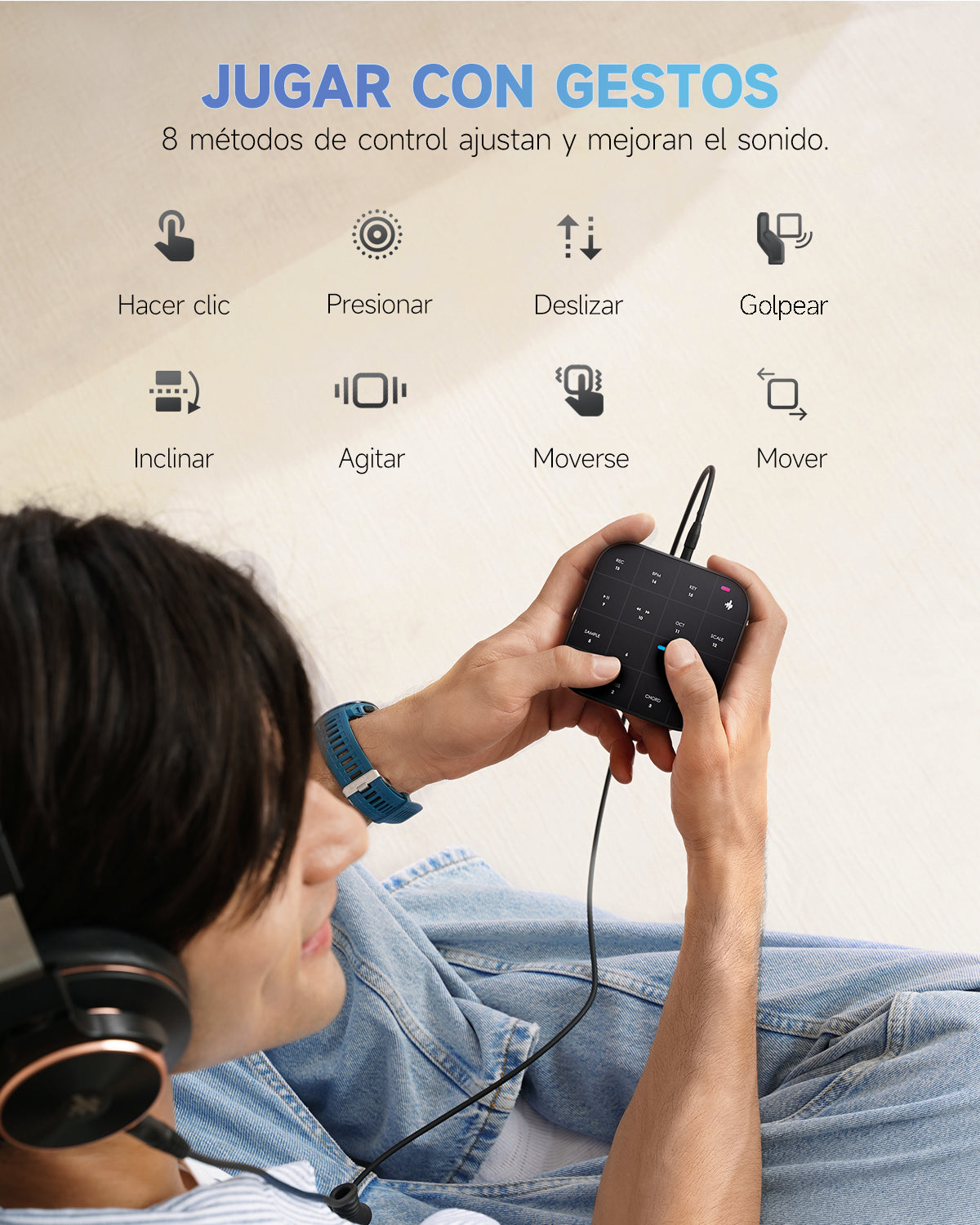 DONNER MEDO Sintetizador musical portátil multifunción