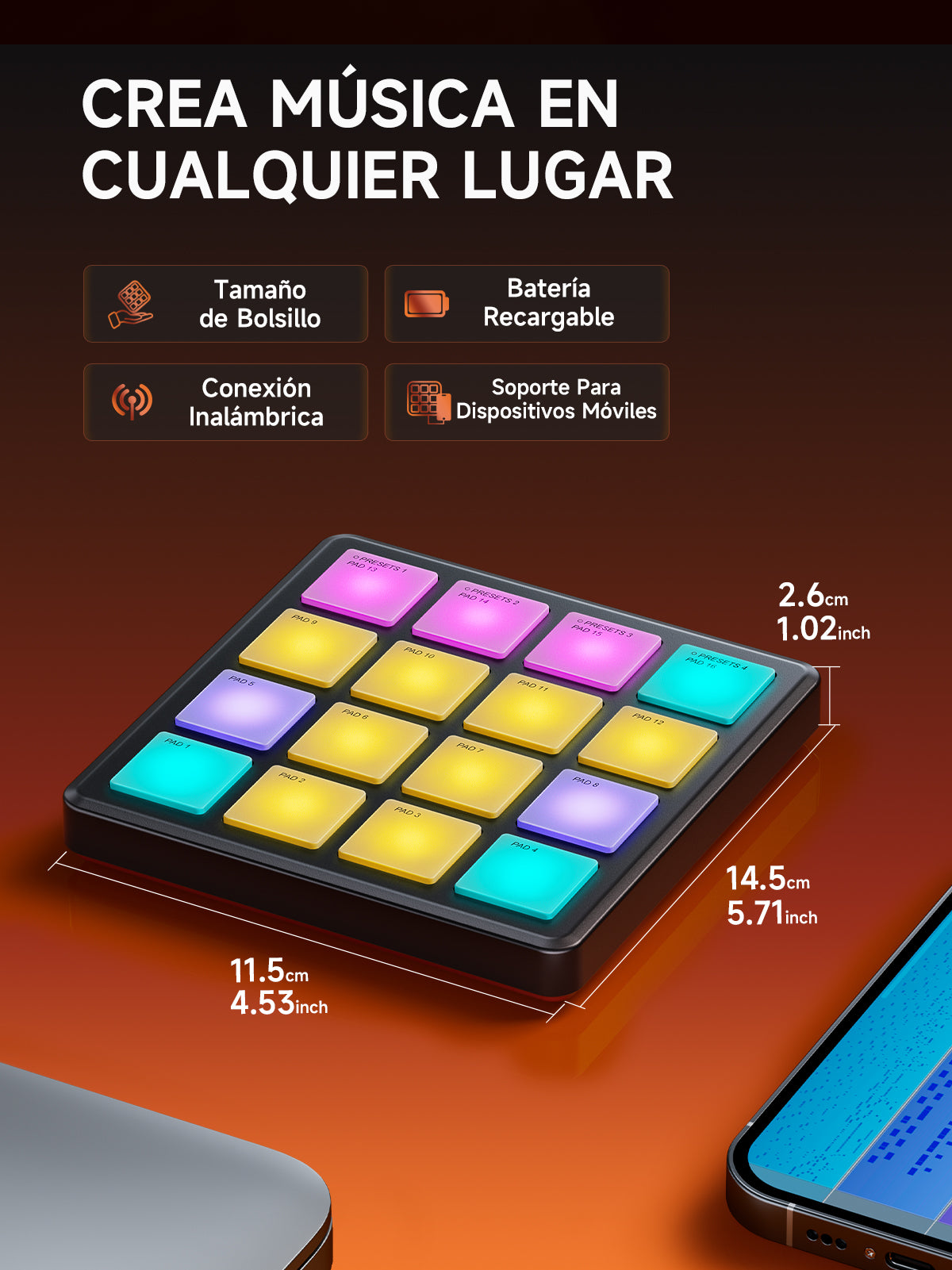 Donner Starrypad Controlador MIDI Mini