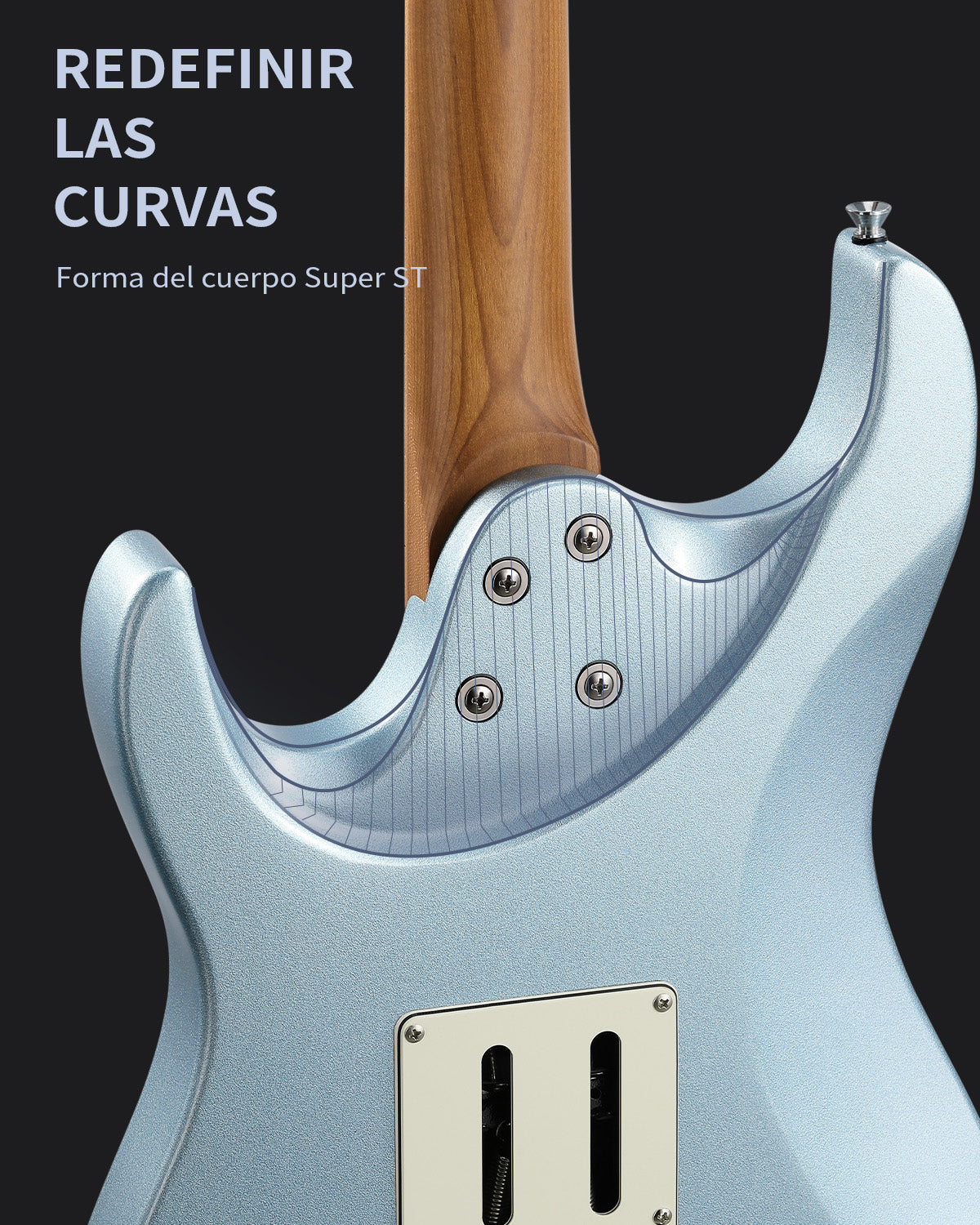 Donner DST-550 Guitarras Eléctricas Azul Metalizado