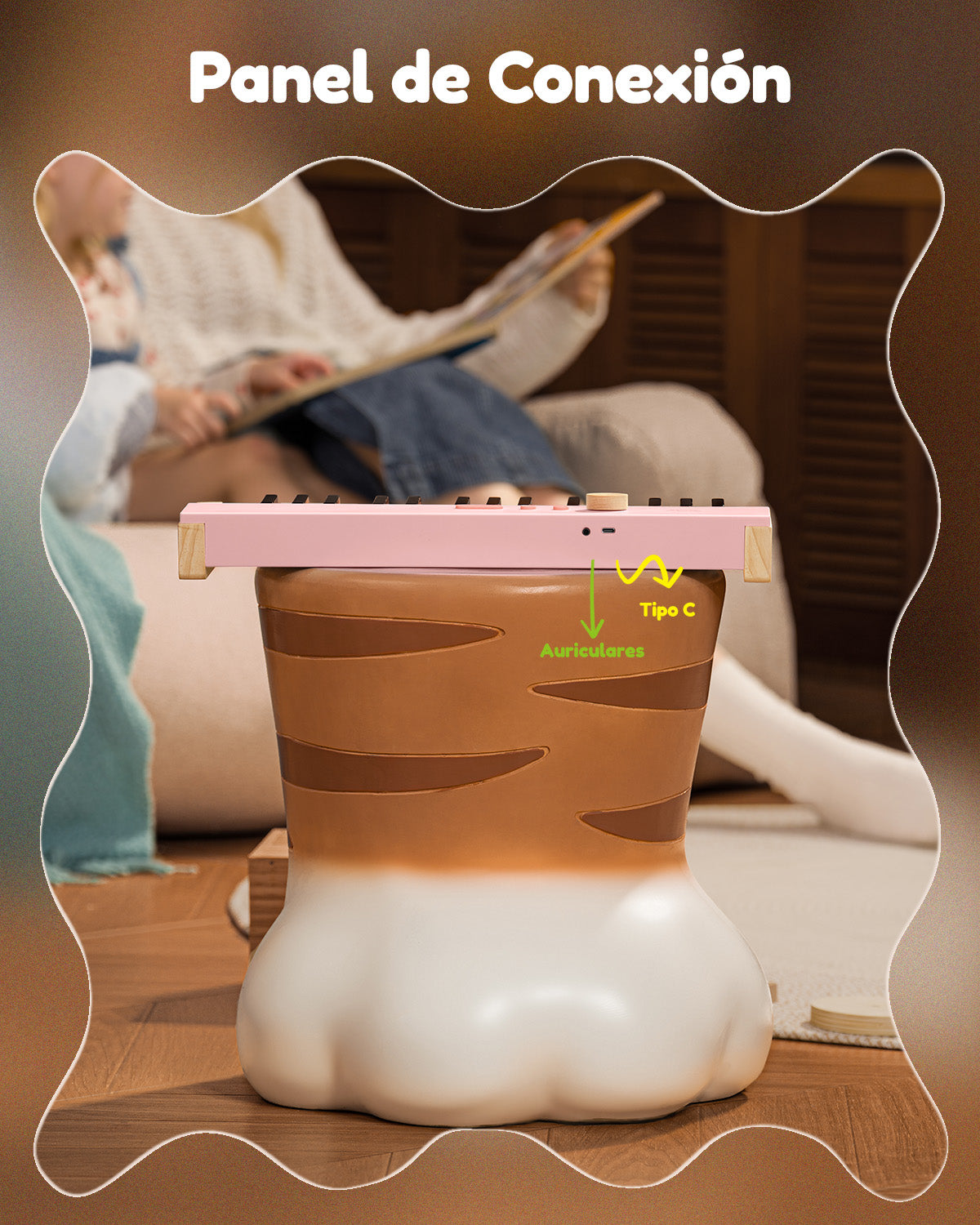 Eastar KIDO V-10 Teclado Electrónico Para Niños 32 Teclas-Rosa##