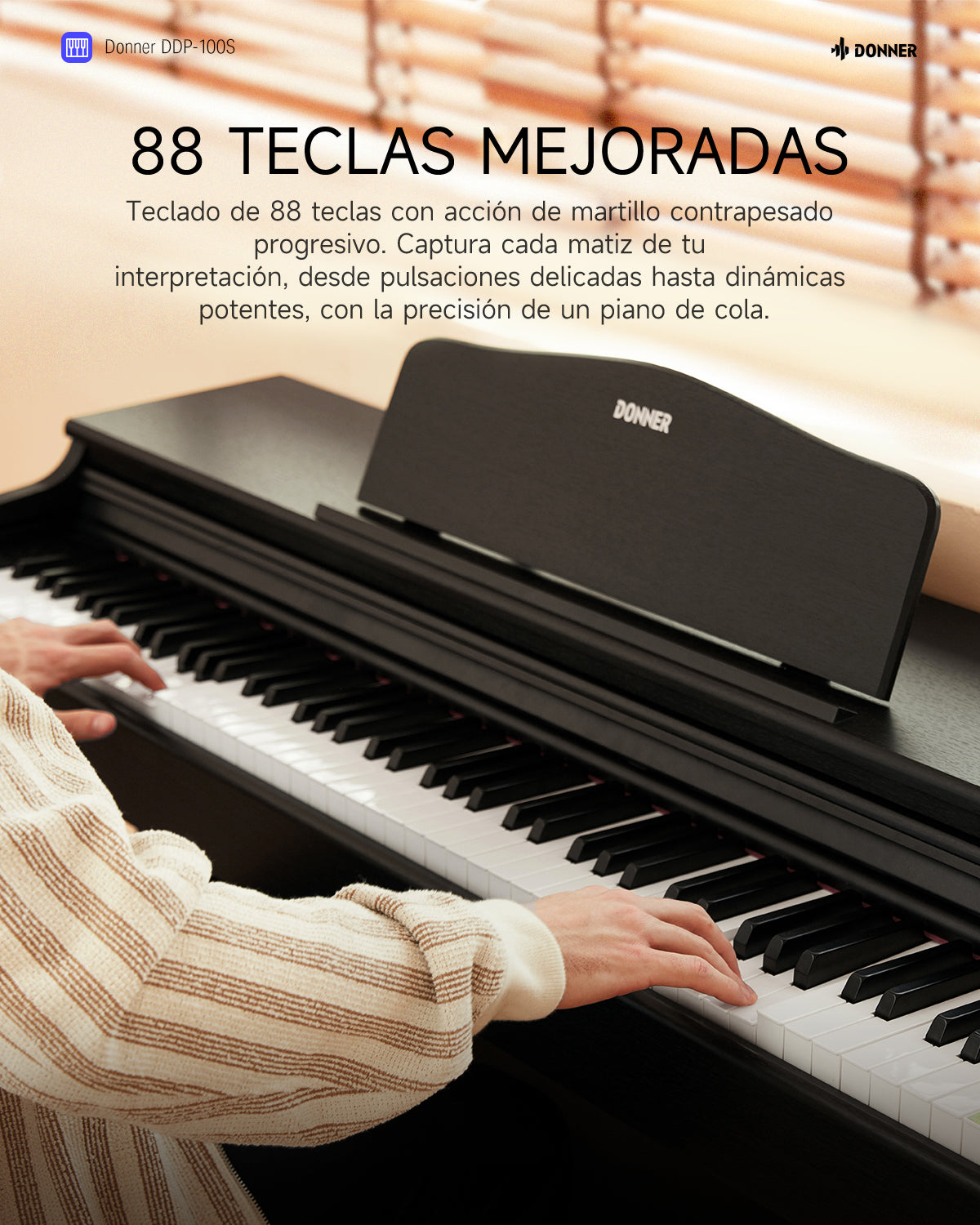 Donner DDP-100S Piano Digital MEXICO