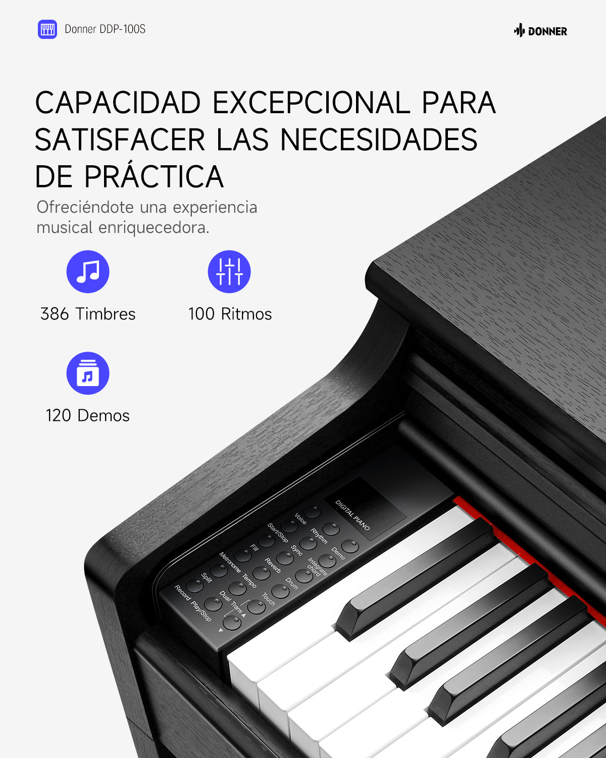 Donner DDP-100S Piano Digital MEXICO