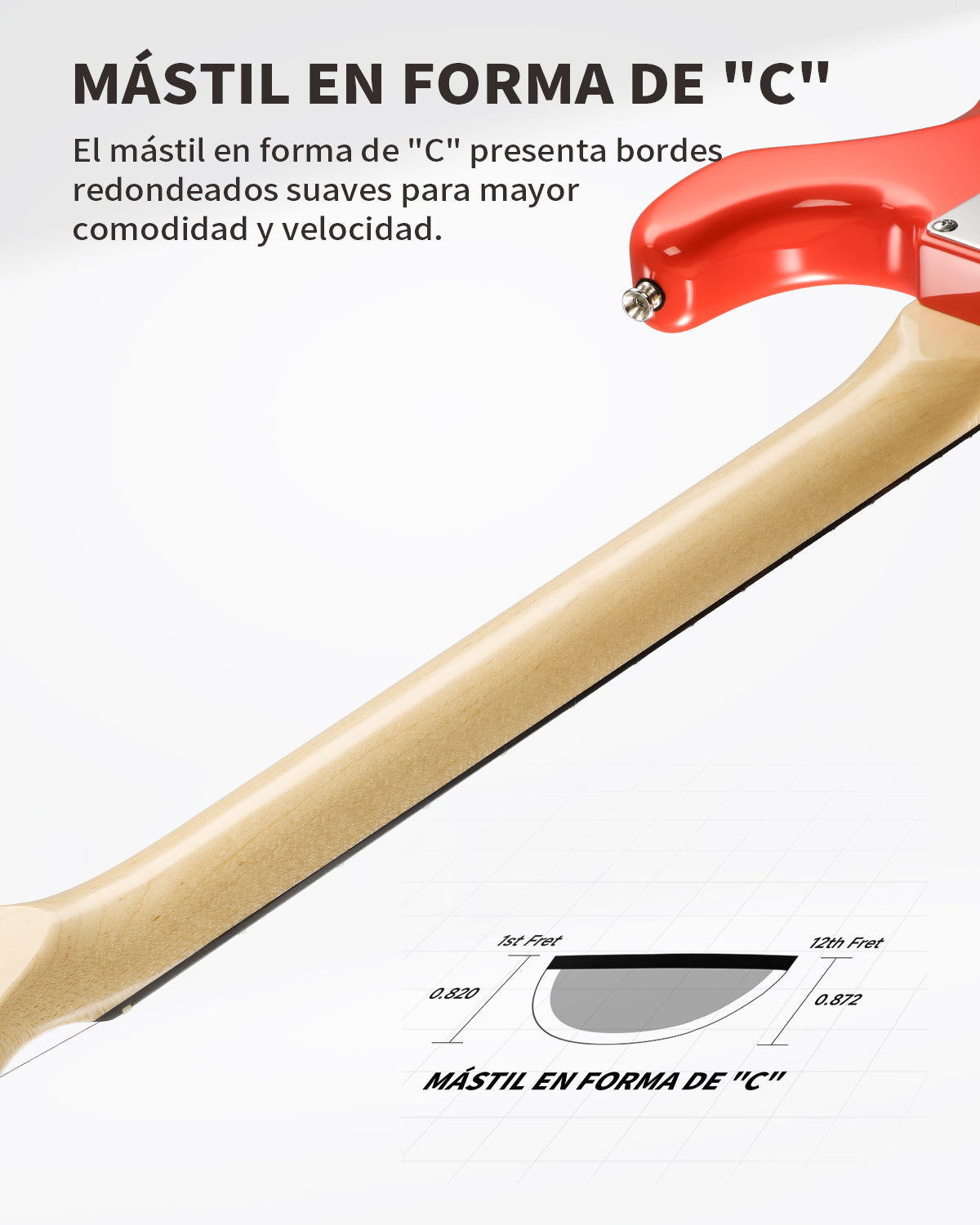 Donner DST-600 Guitarra Eléctrica Configuración SSS estilo vintage