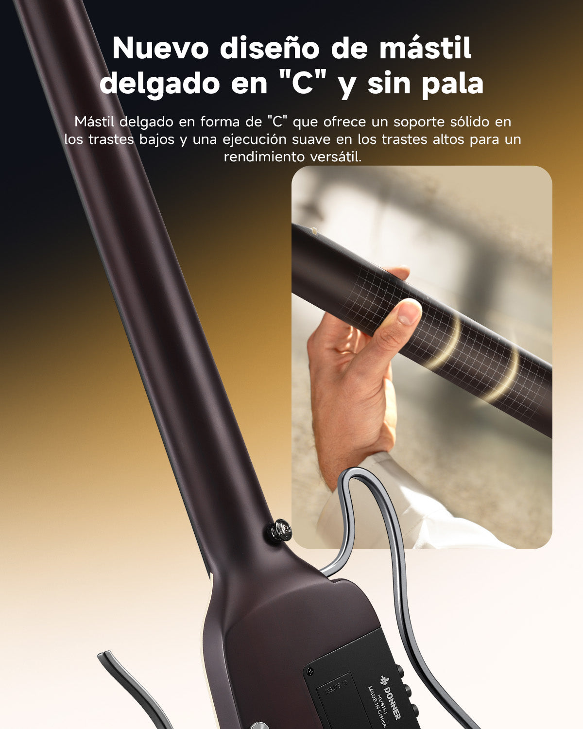 HUSH I Evo2 Guitarra-Color del atardecer##