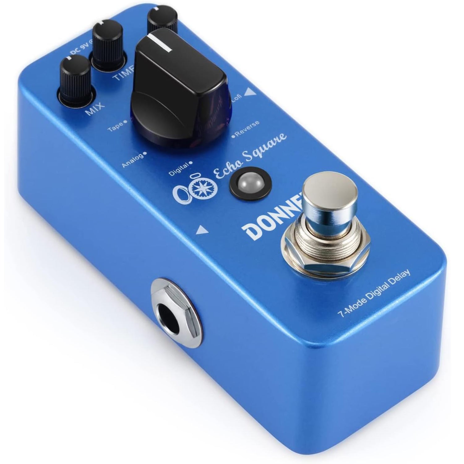 Donner Pedal de retardo digital de 7 modos Pedal de guitarra multiefectos Echo Square