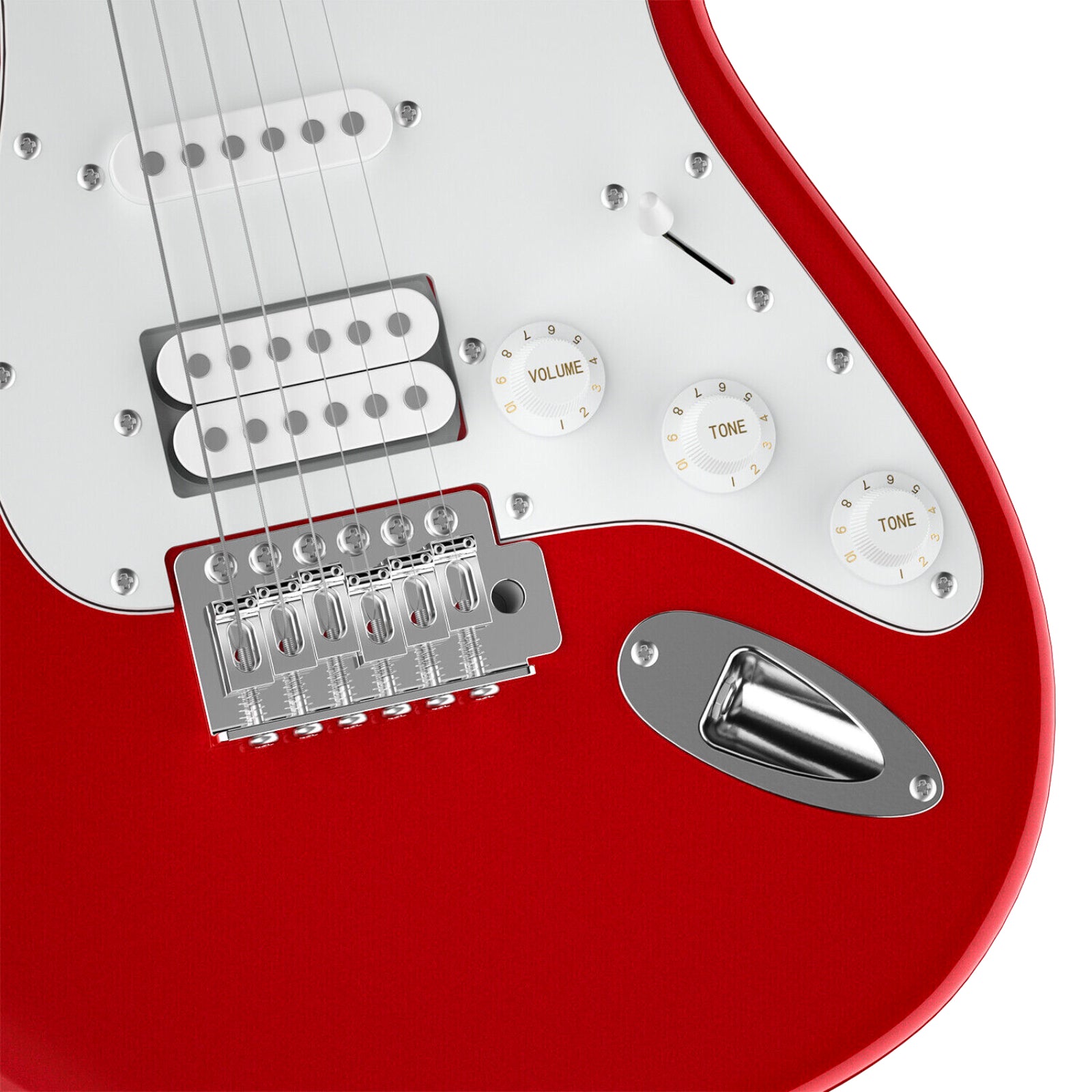 Donner DST-100R Guitarra Eléctrica Tamaño Completo con Amplificador/Bolsa/Afinador Digital/Capo/Tahalí/Cuerdas/Cable/Púas