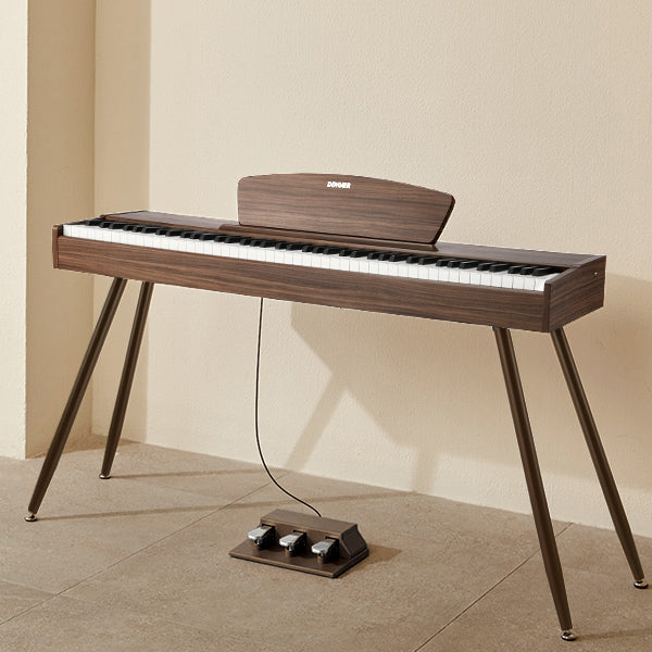 Donner DDP-80 Piano Digital 88 Teclas Teclado Contrapesado, Color Madera de Nogal donnermusic mexico