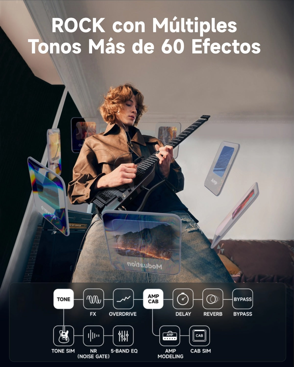 Donner HUSH™ X PRO Guitarra Eléctrica-Brillo Medianoche##