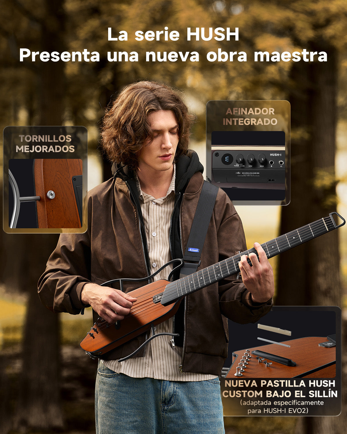 HUSH I Evo2 Guitarra-Natural##