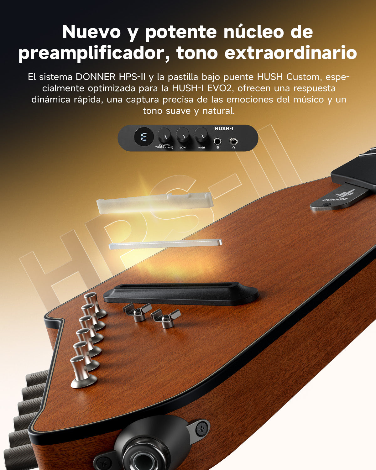 HUSH I Evo2 Guitarra-Natural##