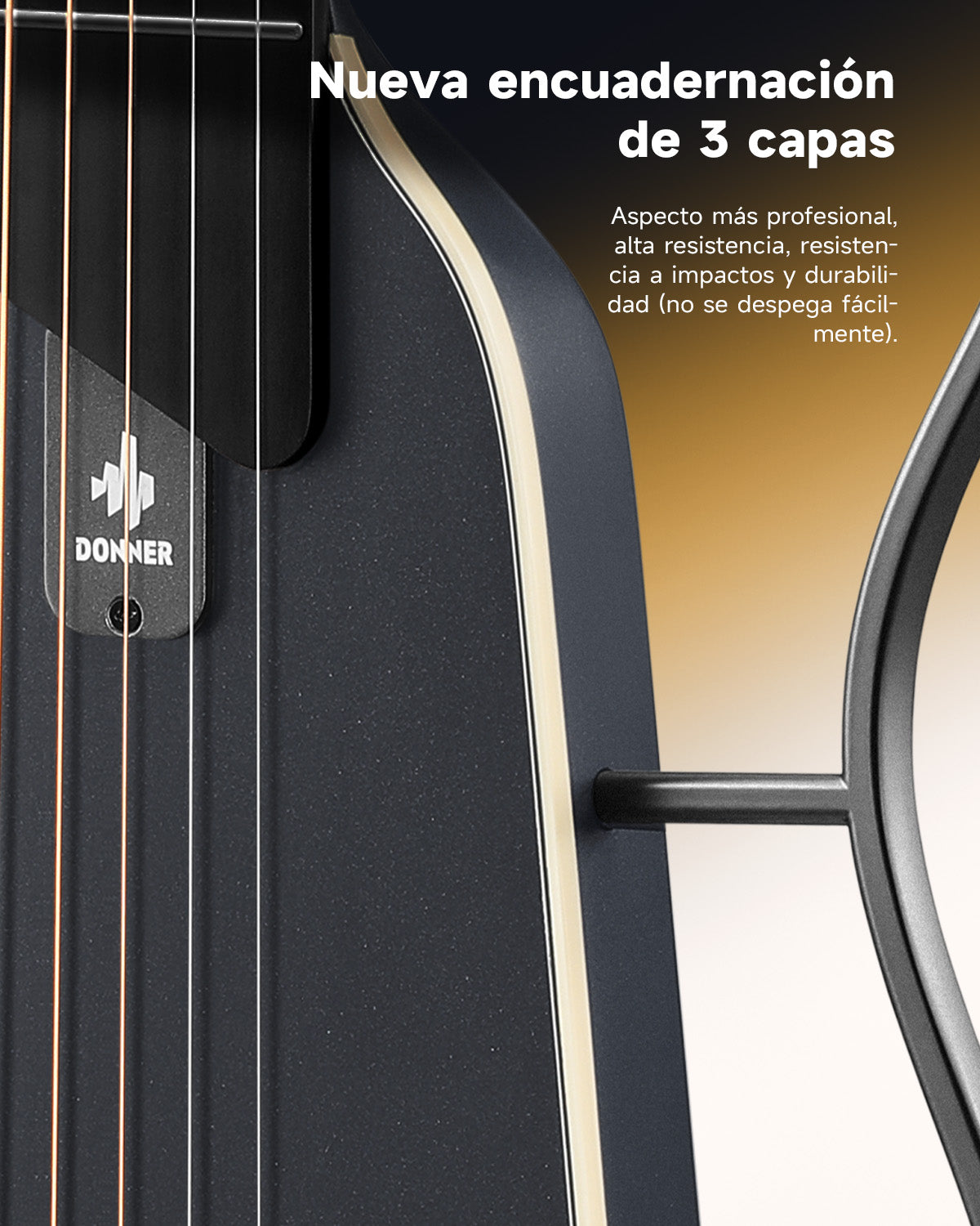 HUSH I Evo2 Guitarra-Negro##