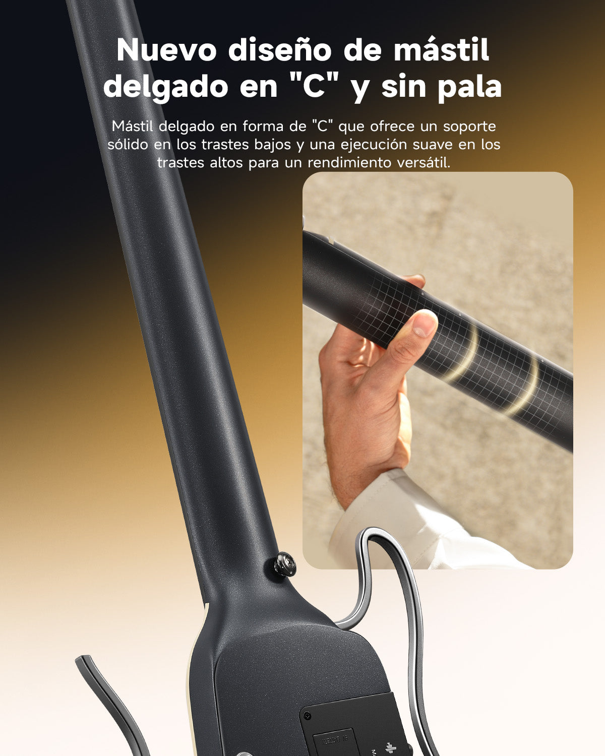 HUSH I Evo2 Guitarra-Negro##