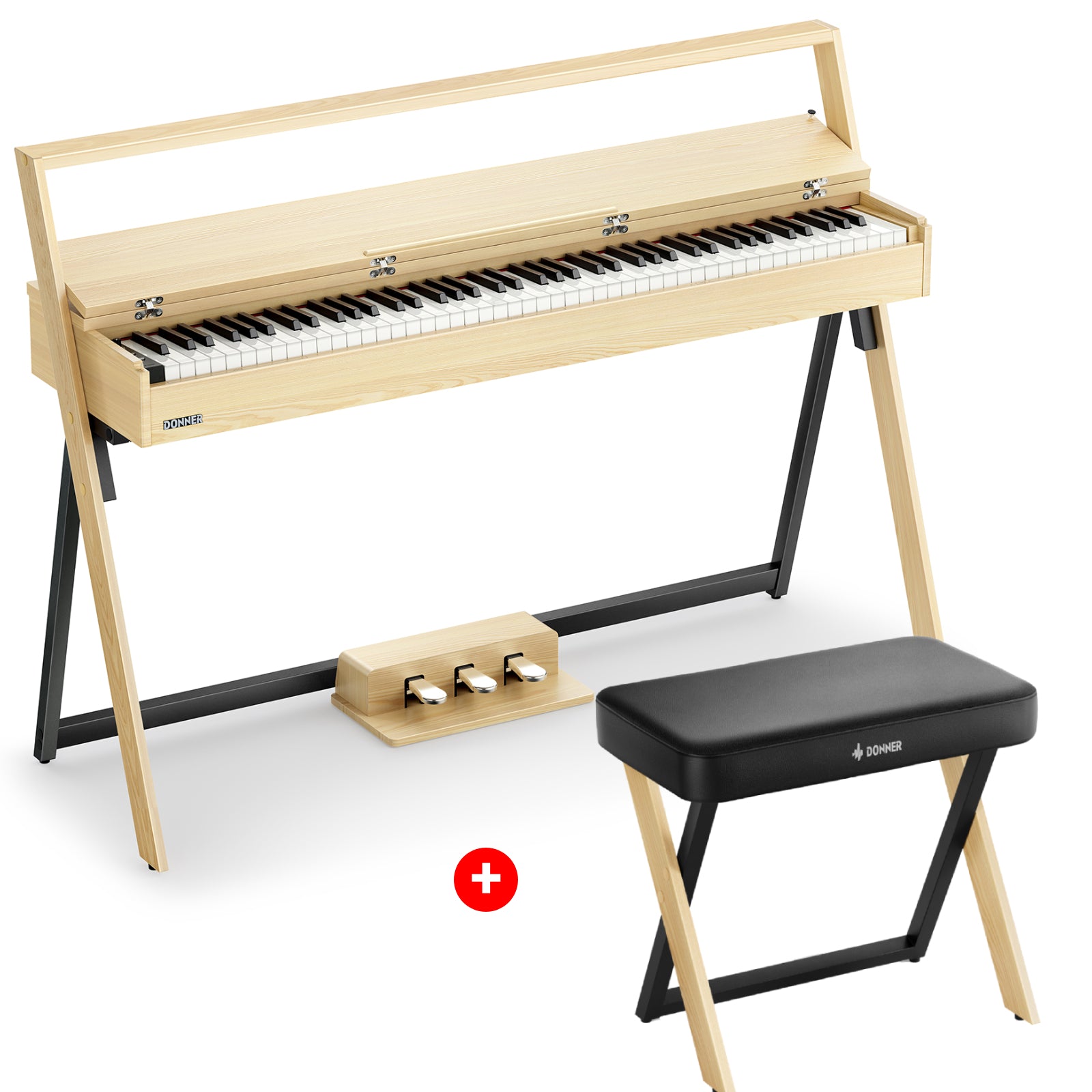 Donner OURA™ R300 Piano Digital Rústico Teclado Domestico