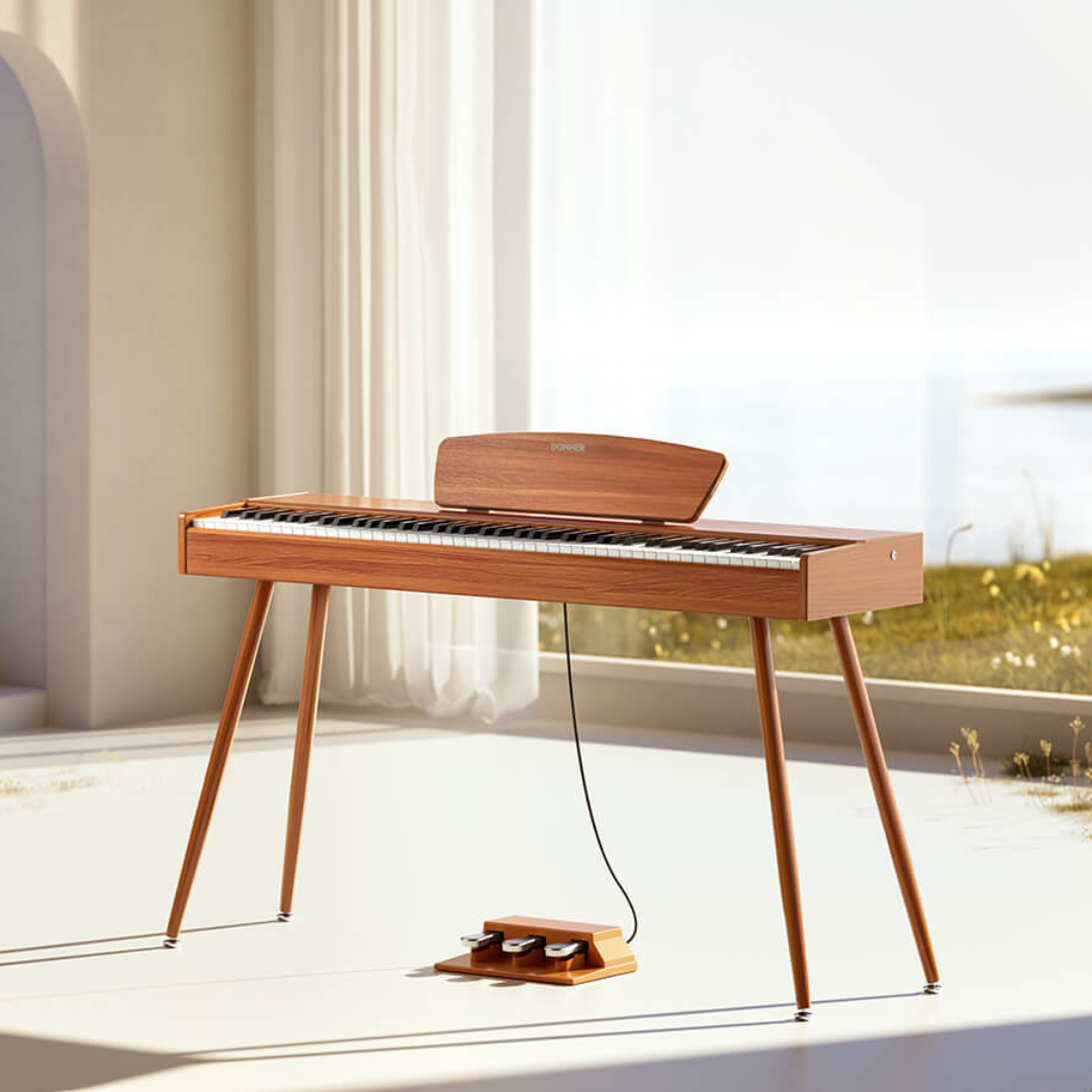 Donner DDP-80 de 88 Teclas Piano Digital de Peso Completo, Acabado de Madera donner music mexico