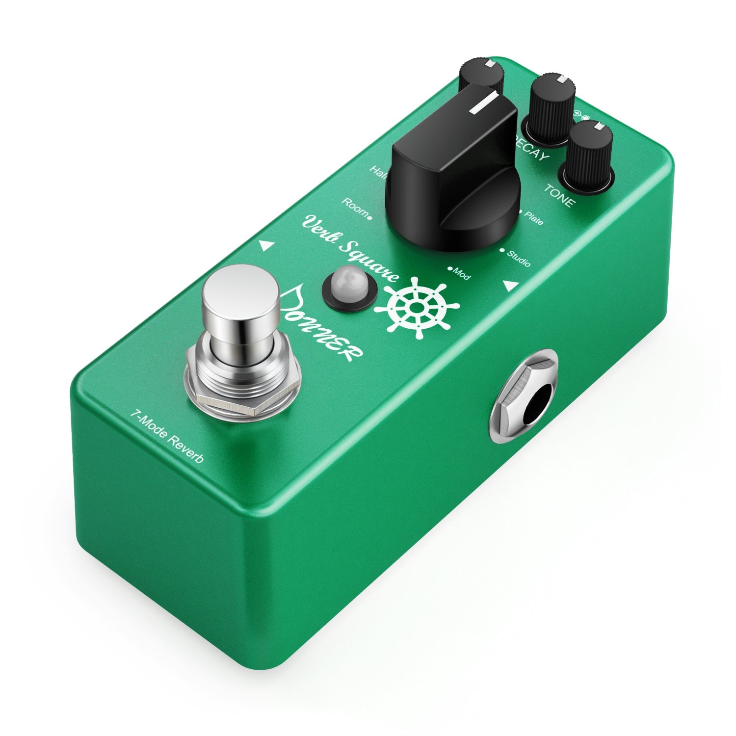 Donner Pedal de guitarra Verb Square Reverb Efectos digitales de 7 modos con True Bypass donner music mexico