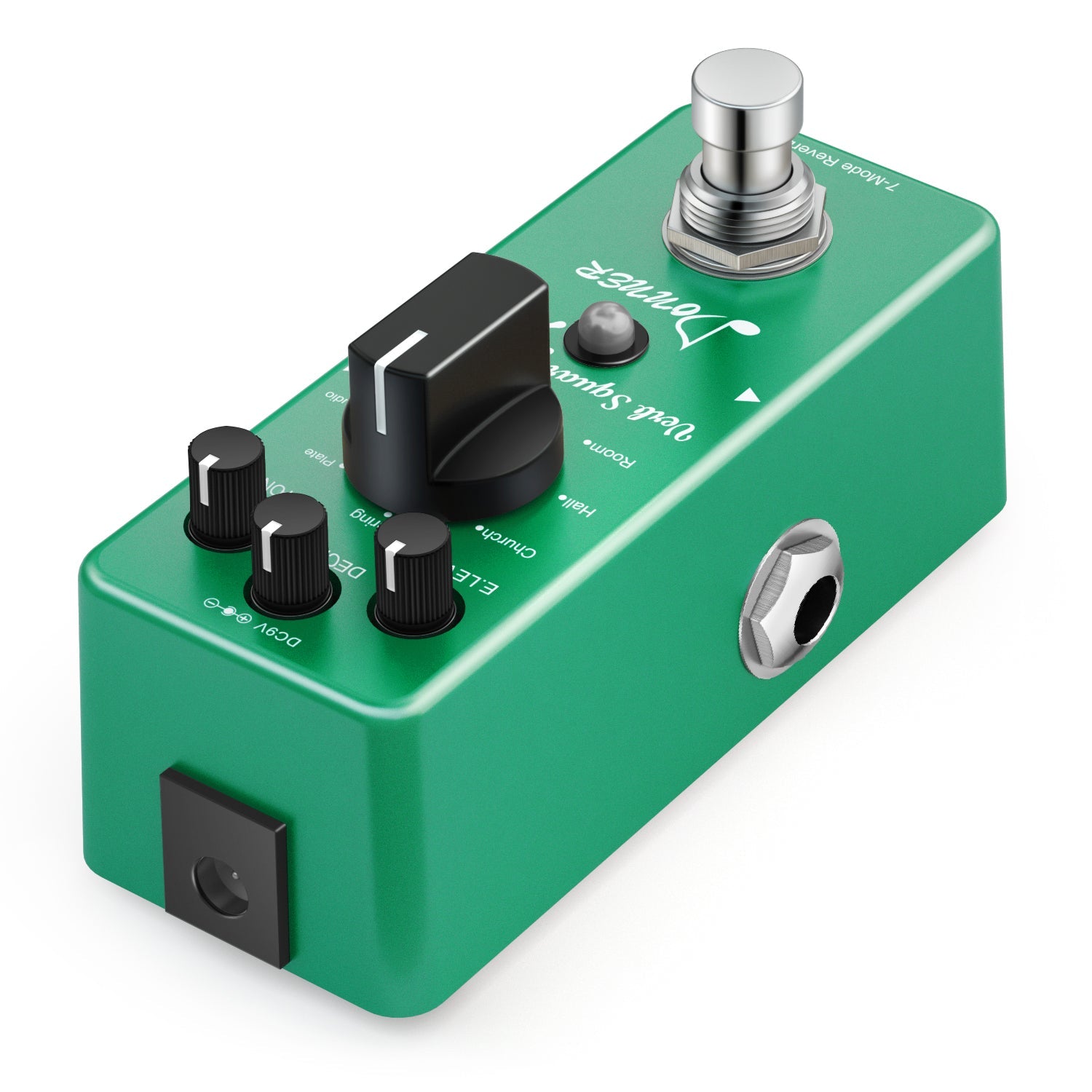 Donner Pedal de guitarra Verb Square Reverb Efectos digitales de 7 modos con True Bypass donner music mexico