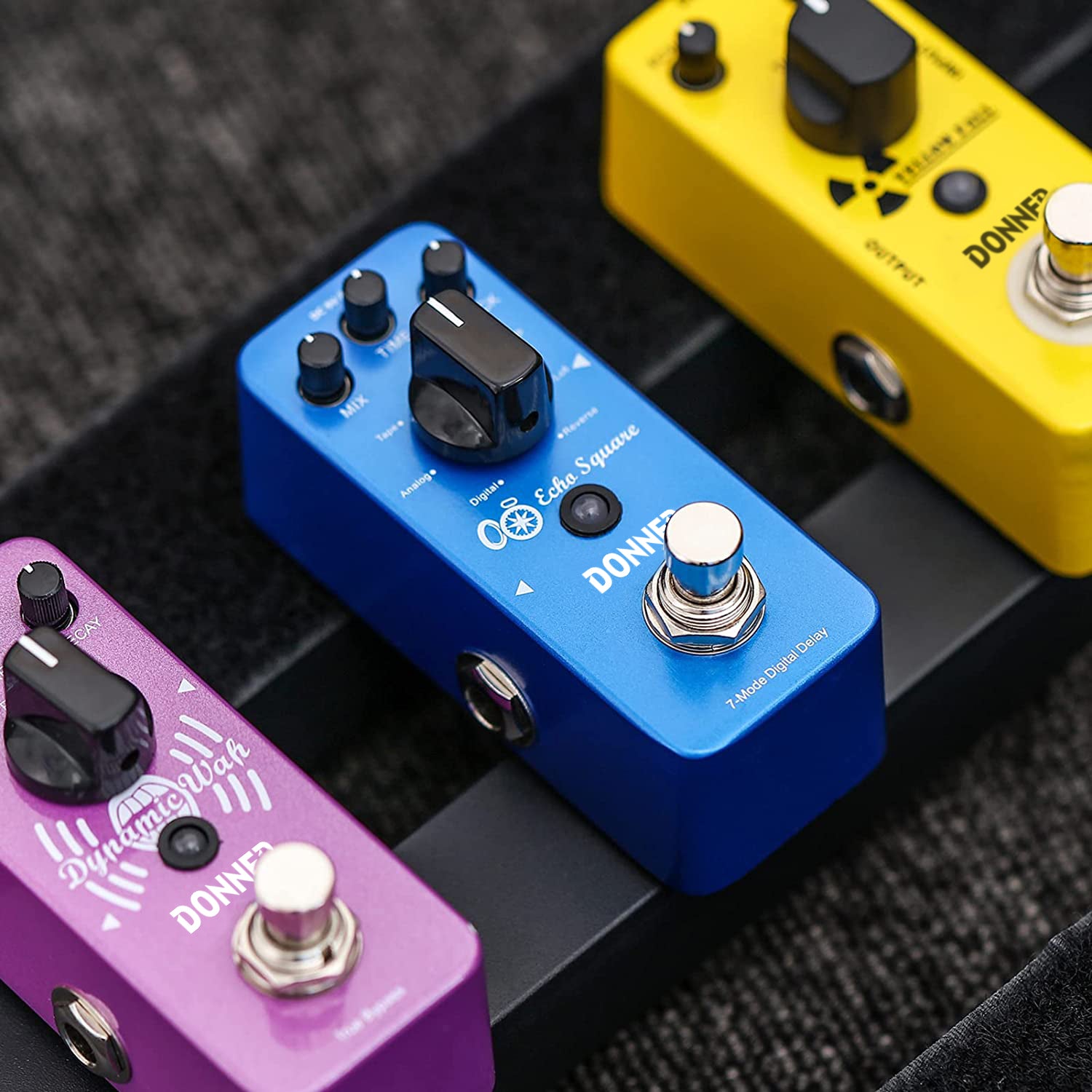 Donner Pedal de retardo digital de 7 modos Pedal de guitarra multiefectos Echo Square donner music mexico