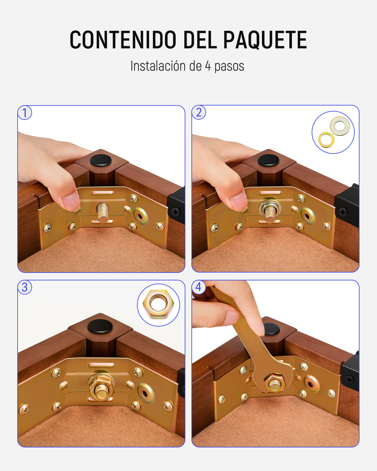 Donner DKB-10 Banco de piano marrón de cuatro patas de madera maciza abatible con librero donner music mexico