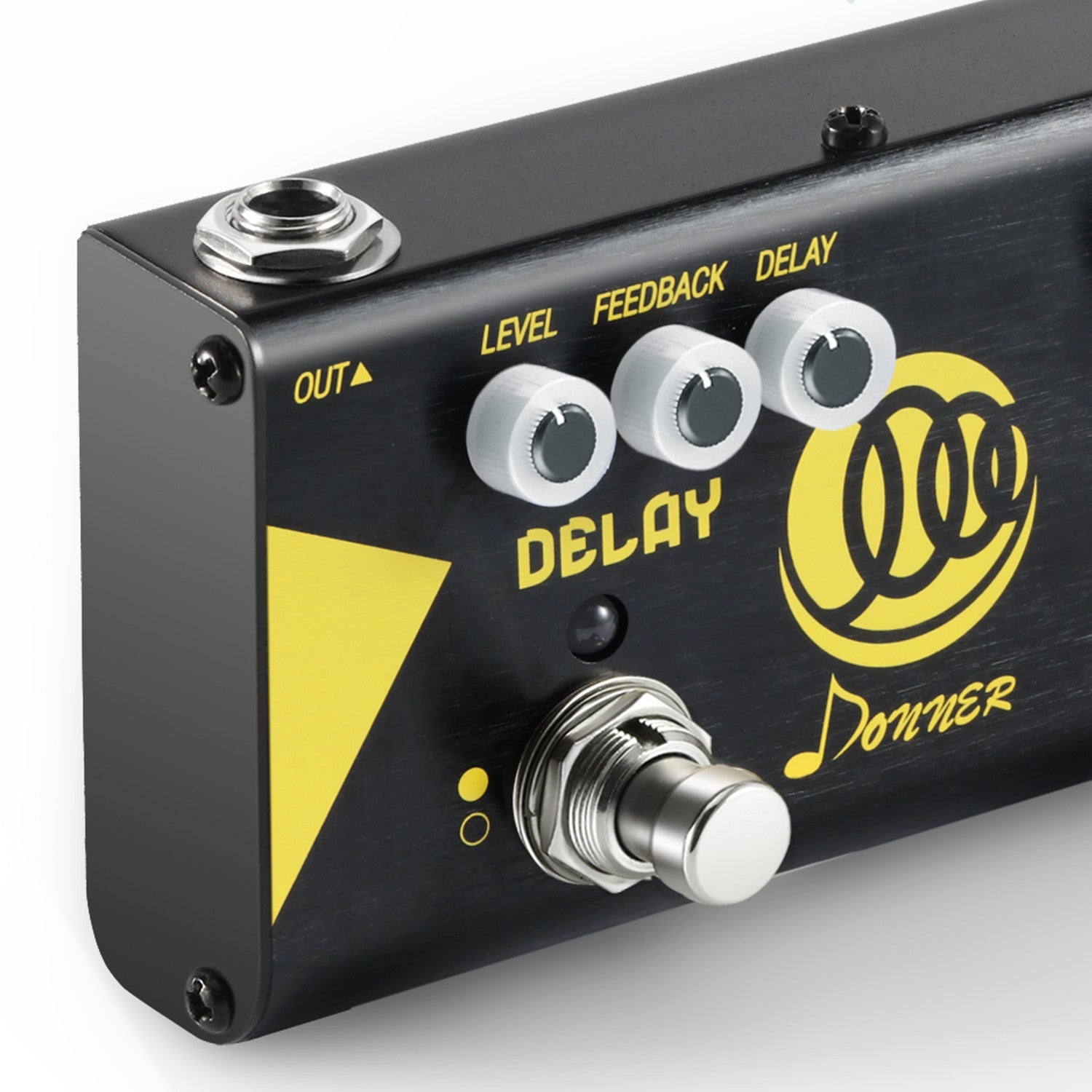Donner Multi Guitar Effect Pedal Alpha Cruncher with Delay Chorus Distortion Effects with Adapter - Donnerdeal